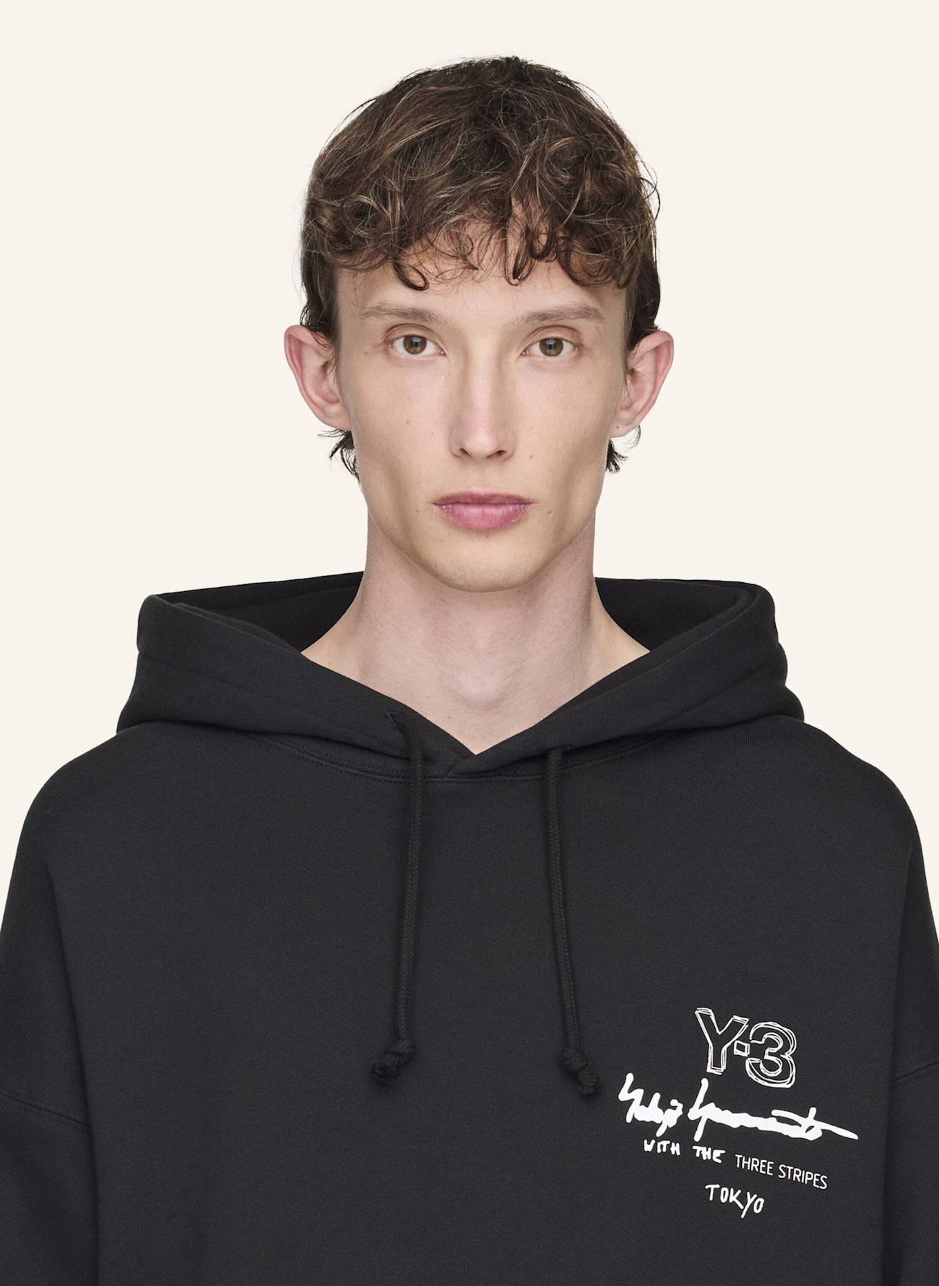 Y-3 Y-3 GRAPHIC FT HOODIE: SCHWARZ