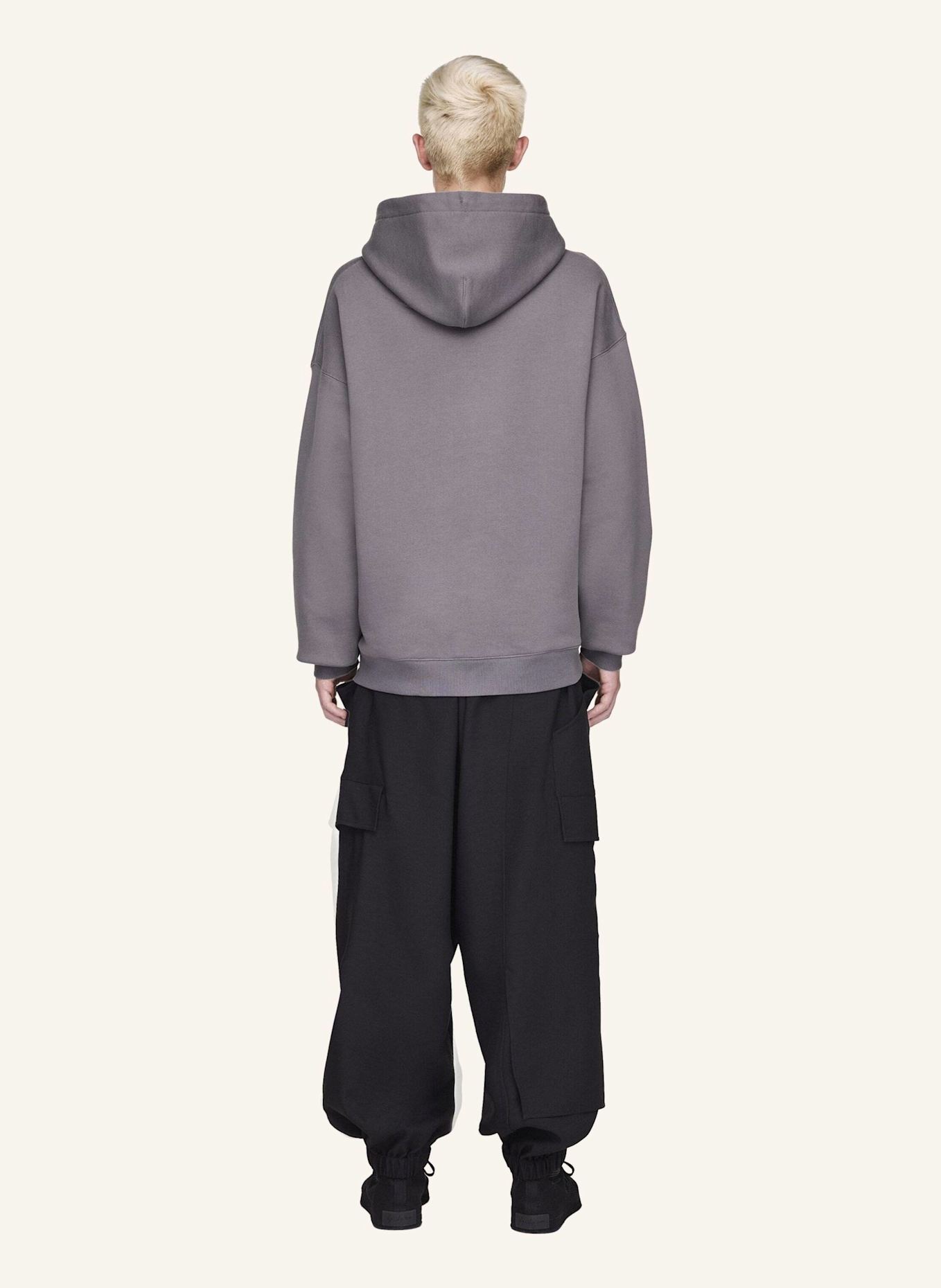 Y-3 Y-3 GRAPHIC FT HOODIE: GRAU