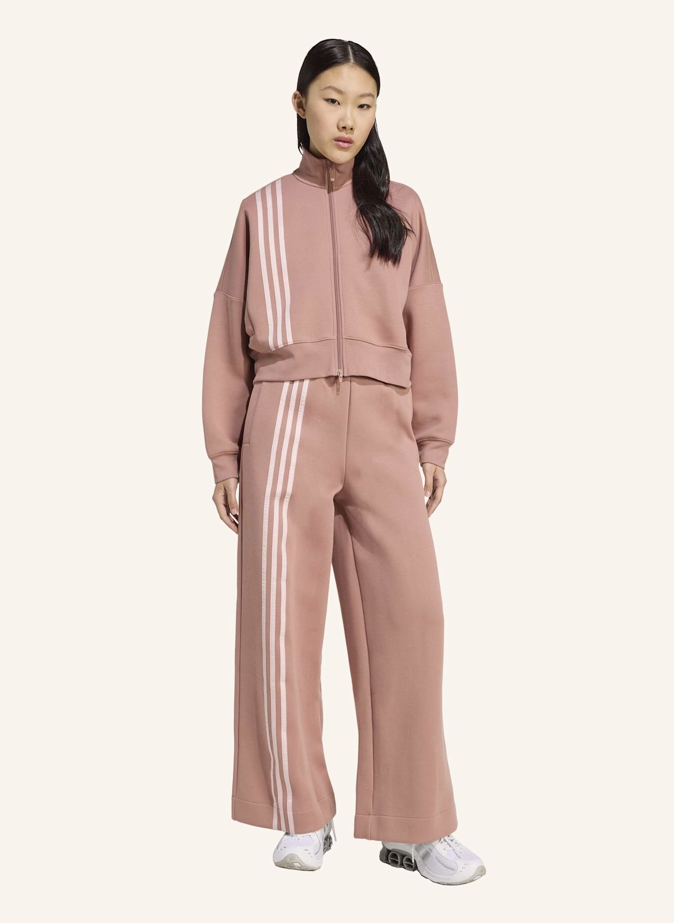 adidas Originals OFF PLACED 3-STREIFEN ZIP UP: CAMEL