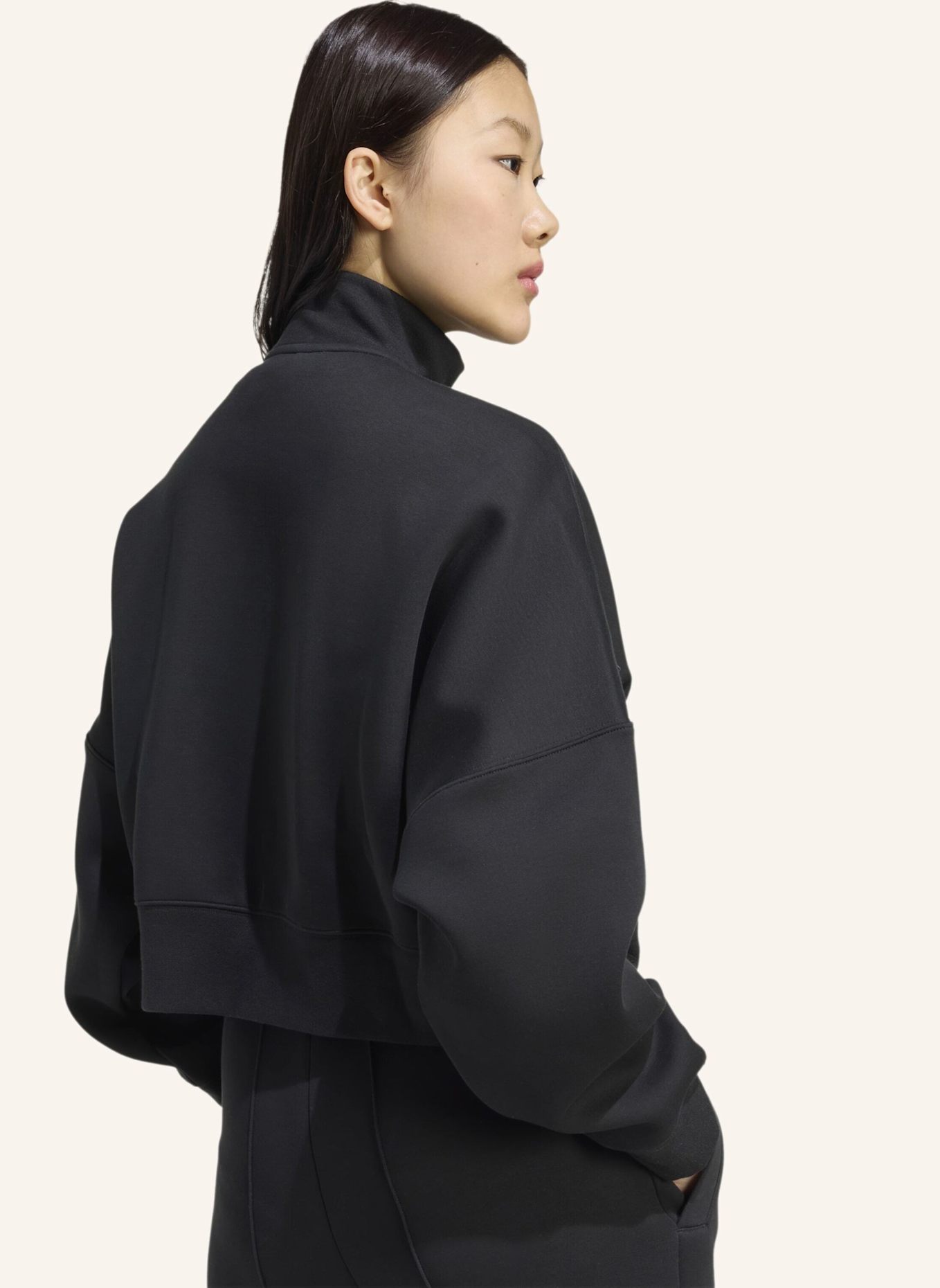 adidas Originals OFF PLACED 3-STREIFEN ZIP UP: SCHWARZ