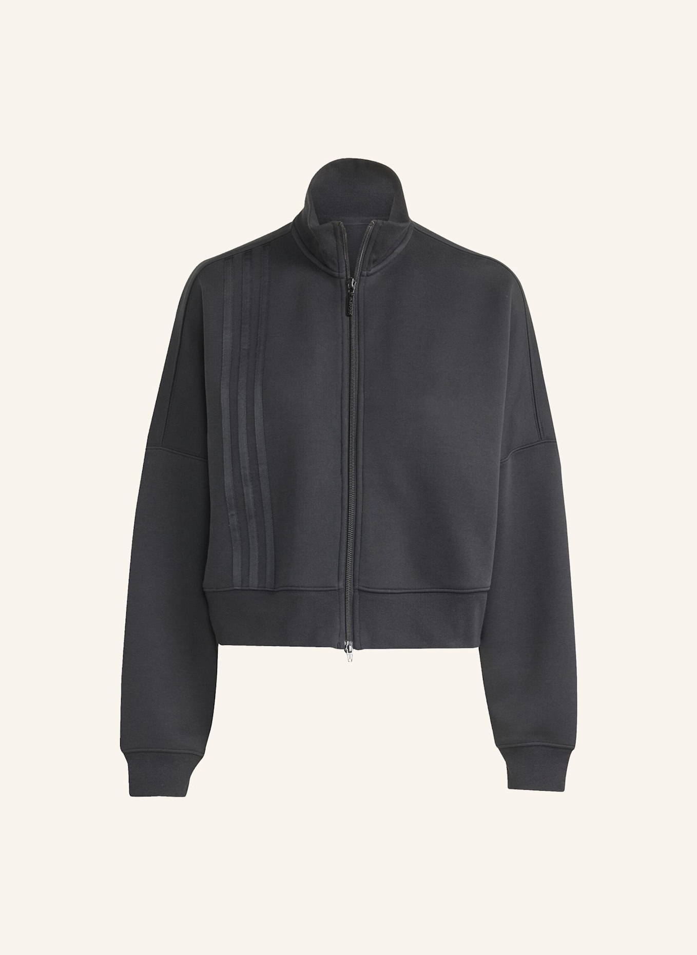 adidas Originals OFF PLACED 3-STREIFEN ZIP UP: SCHWARZ