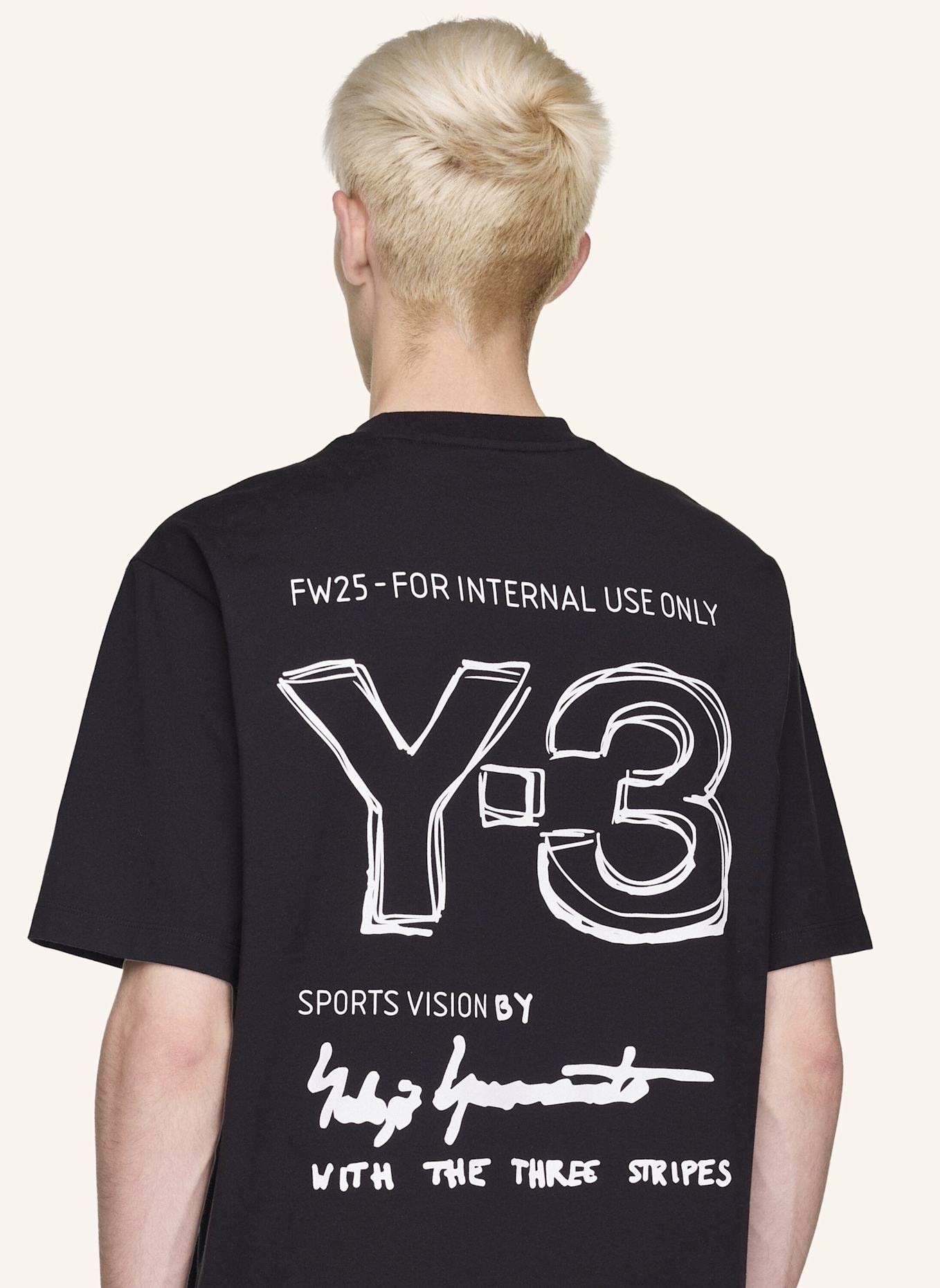 Y-3 Y-3 T-SHIRT: SCHWARZ