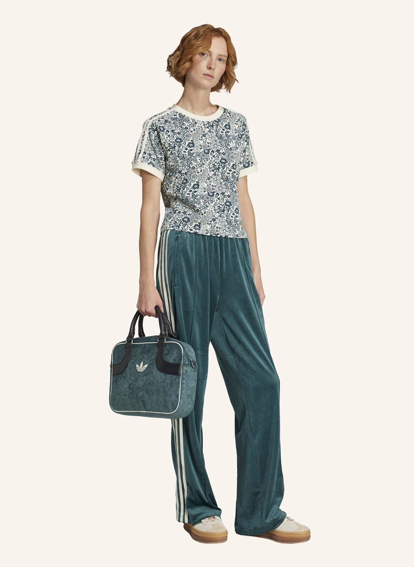 adidas Originals ADIDAS ORIGINALS X LIBERTY LONDON AOP CALI T-SHIRT: WEISS/ GRÜN