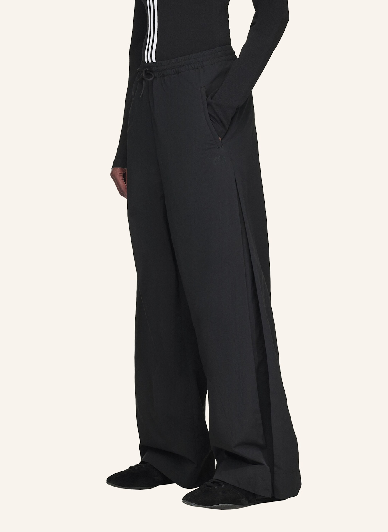 Y-3 Y-3 NYLON PANTS: SCHWARZ