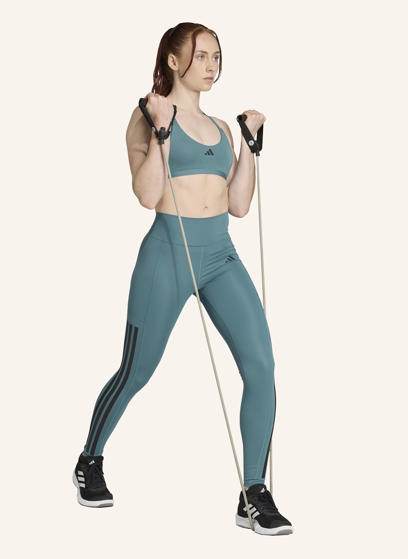 adidas Sport-BH AEROIMPACT LUXE TRAINING: TÜRKIS