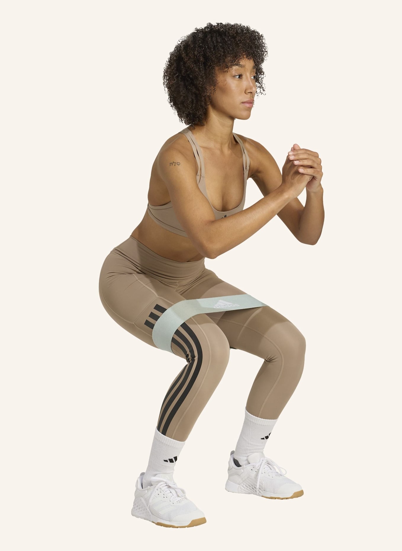 adidas Sport-BH AEROIMPACT LUXE TRAINING: BRAUN