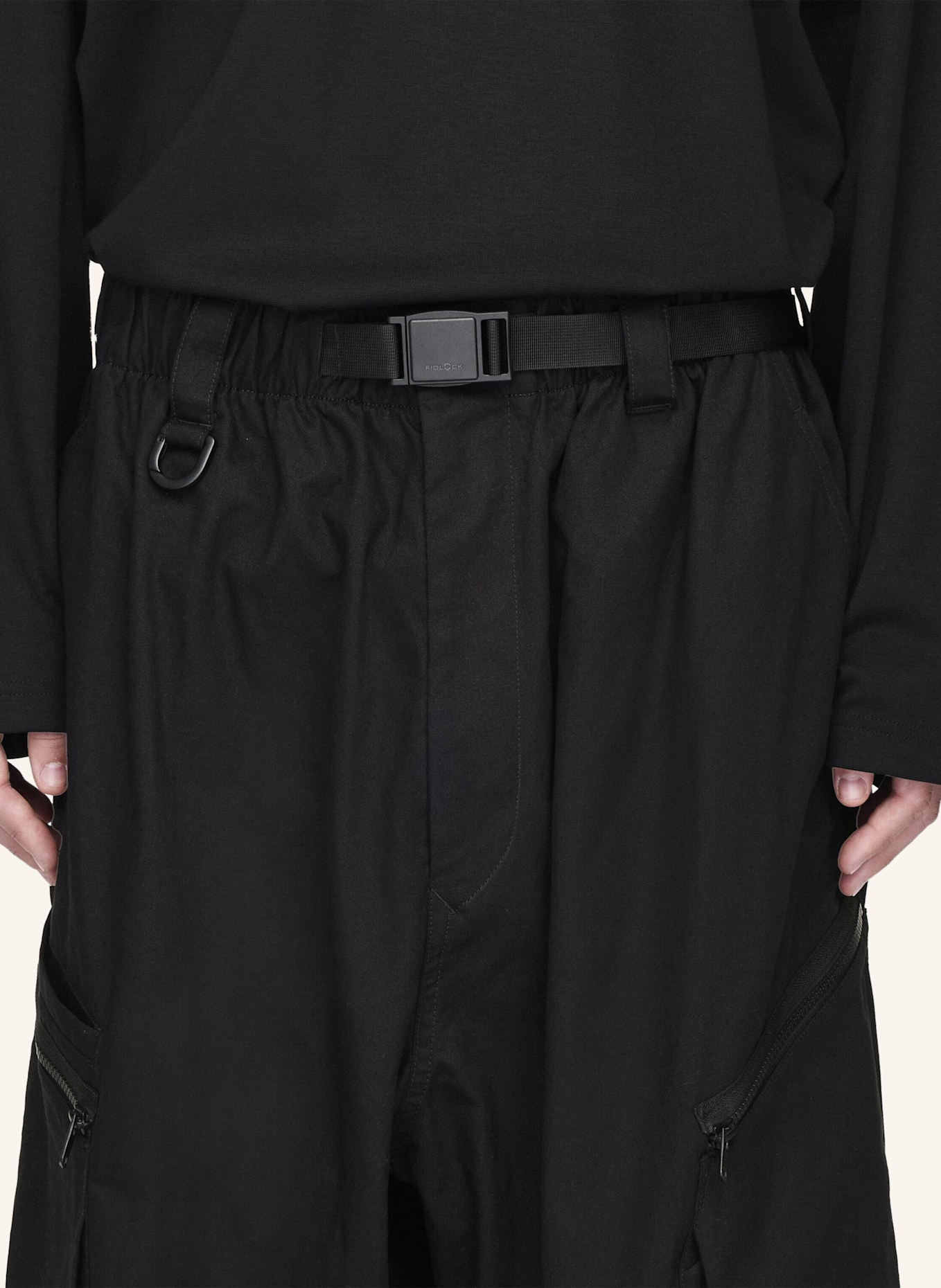 Y-3 Y-3 UT TWILL CARGOHOSE: SCHWARZ