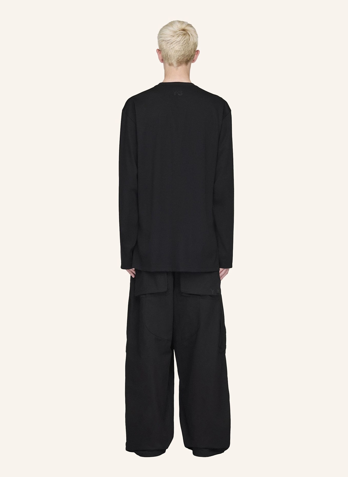 Y-3 Y-3 UT TWILL CARGOHOSE: SCHWARZ