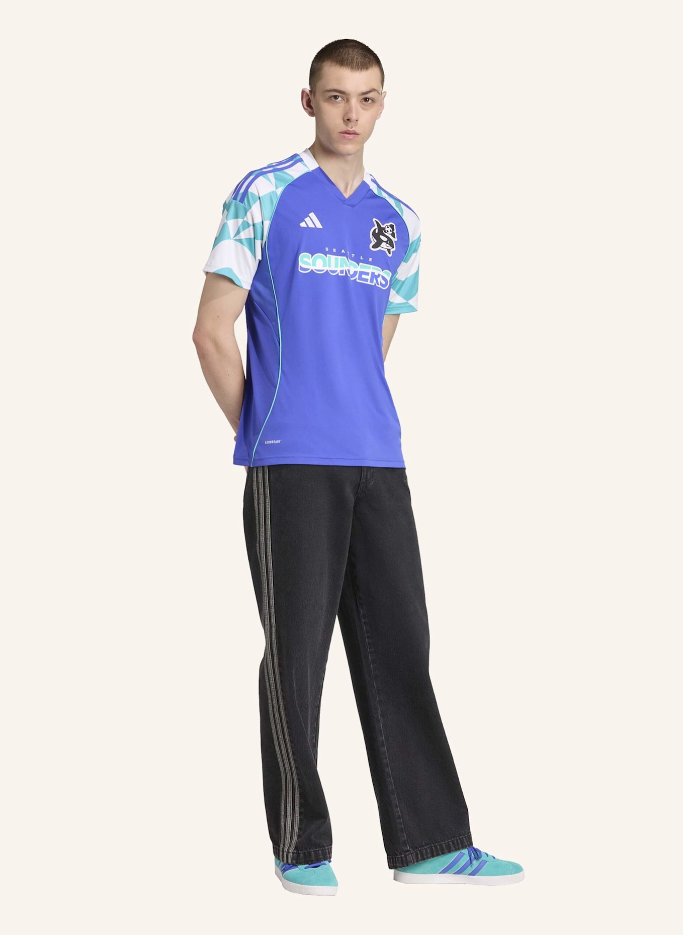 adidas SEATTLE SOUNDERS 25/26 AUSWEICHTRIKOT: BLAU
