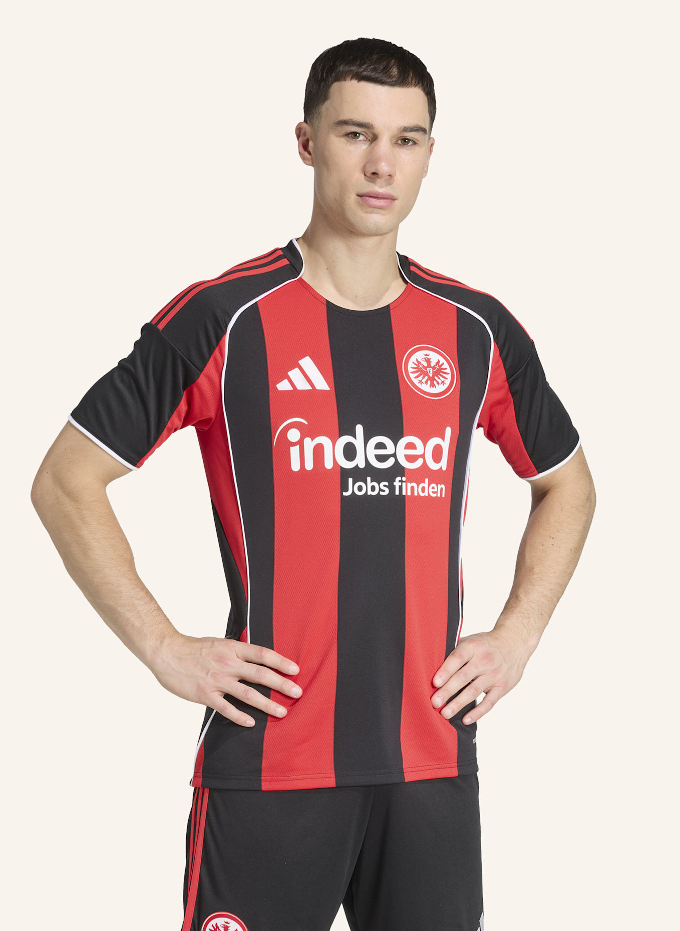 adidas EINTRACHT FRANKFURT 25/26 HEIMTRIKOT: SCHWARZ