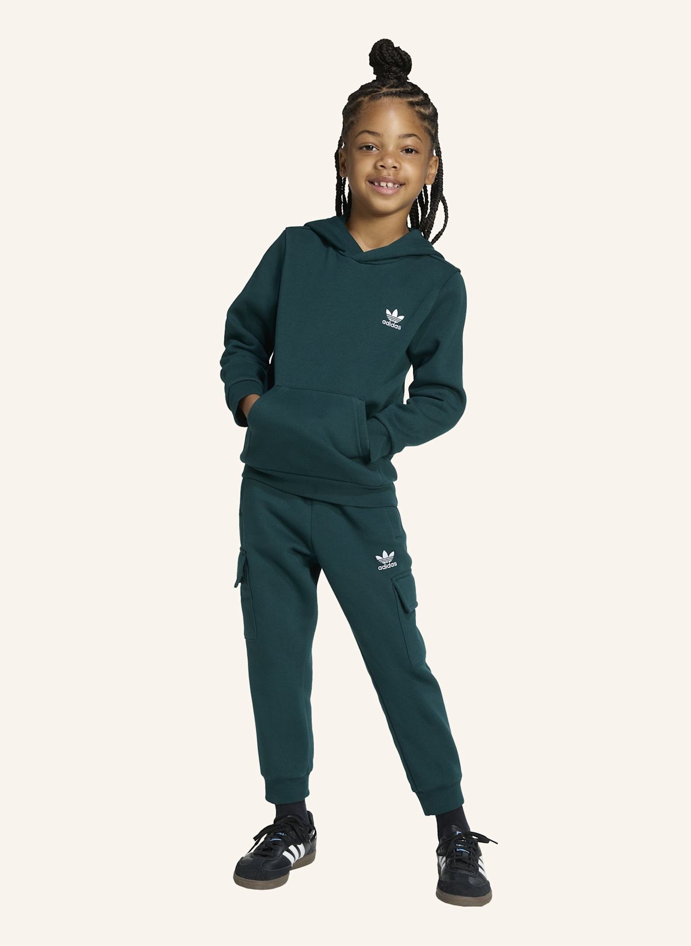 adidas Originals KIDS CARGO HOODIE-SET: GRÜN
