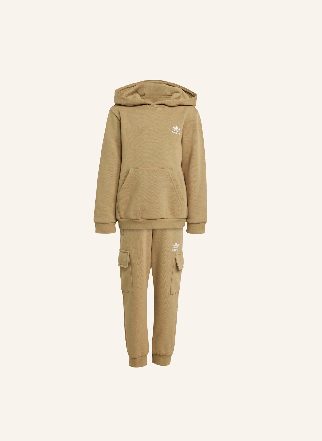 adidas Originals KIDS CARGO HOODIE-SET: BRAUN