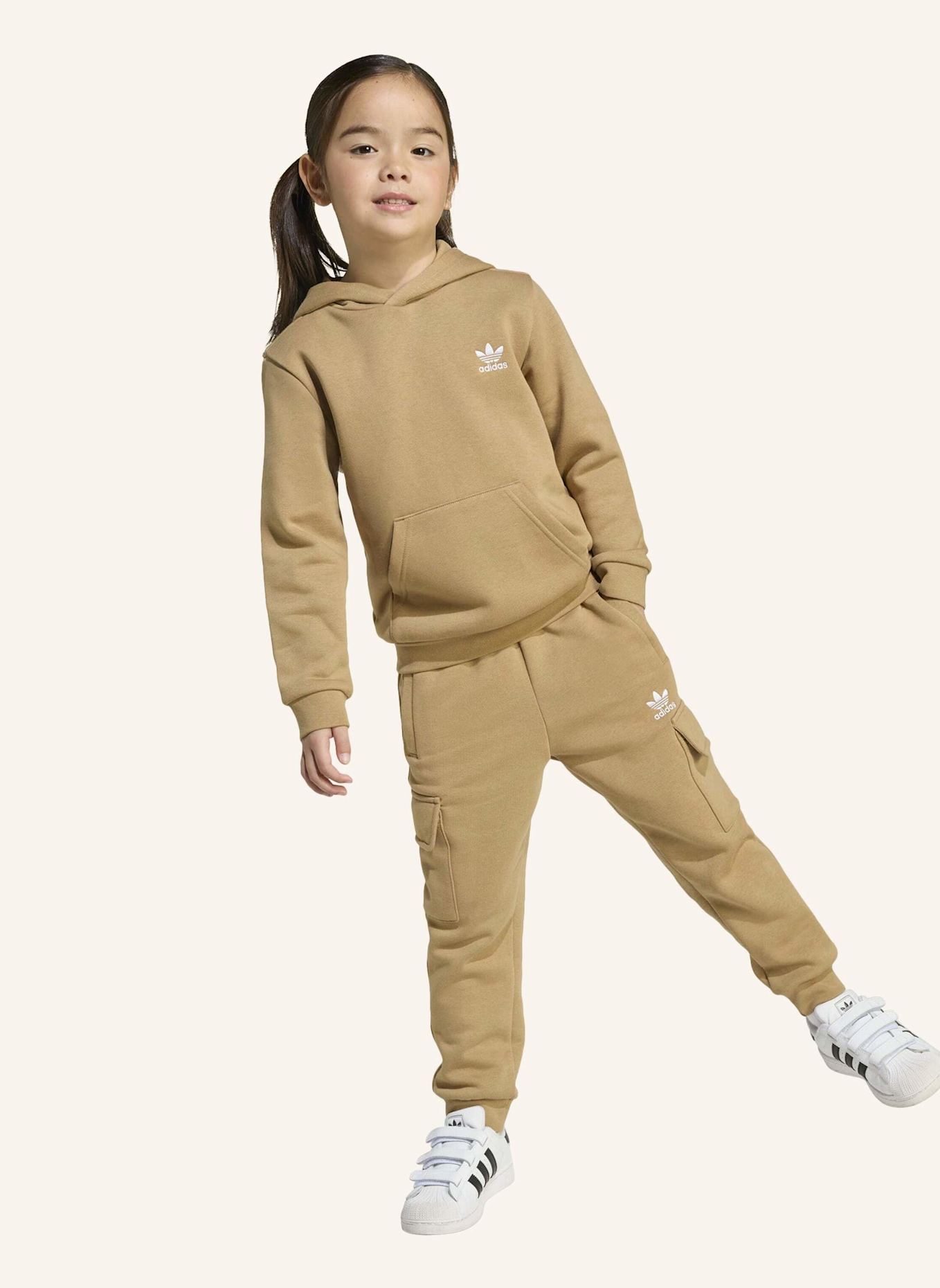 adidas Originals KIDS CARGO HOODIE-SET: BRAUN