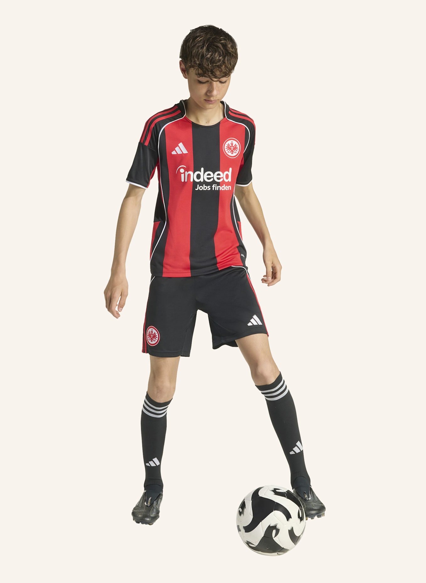 adidas EINTRACHT FRANKFURT 25/26 HEIMTRIKOT: SCHWARZ