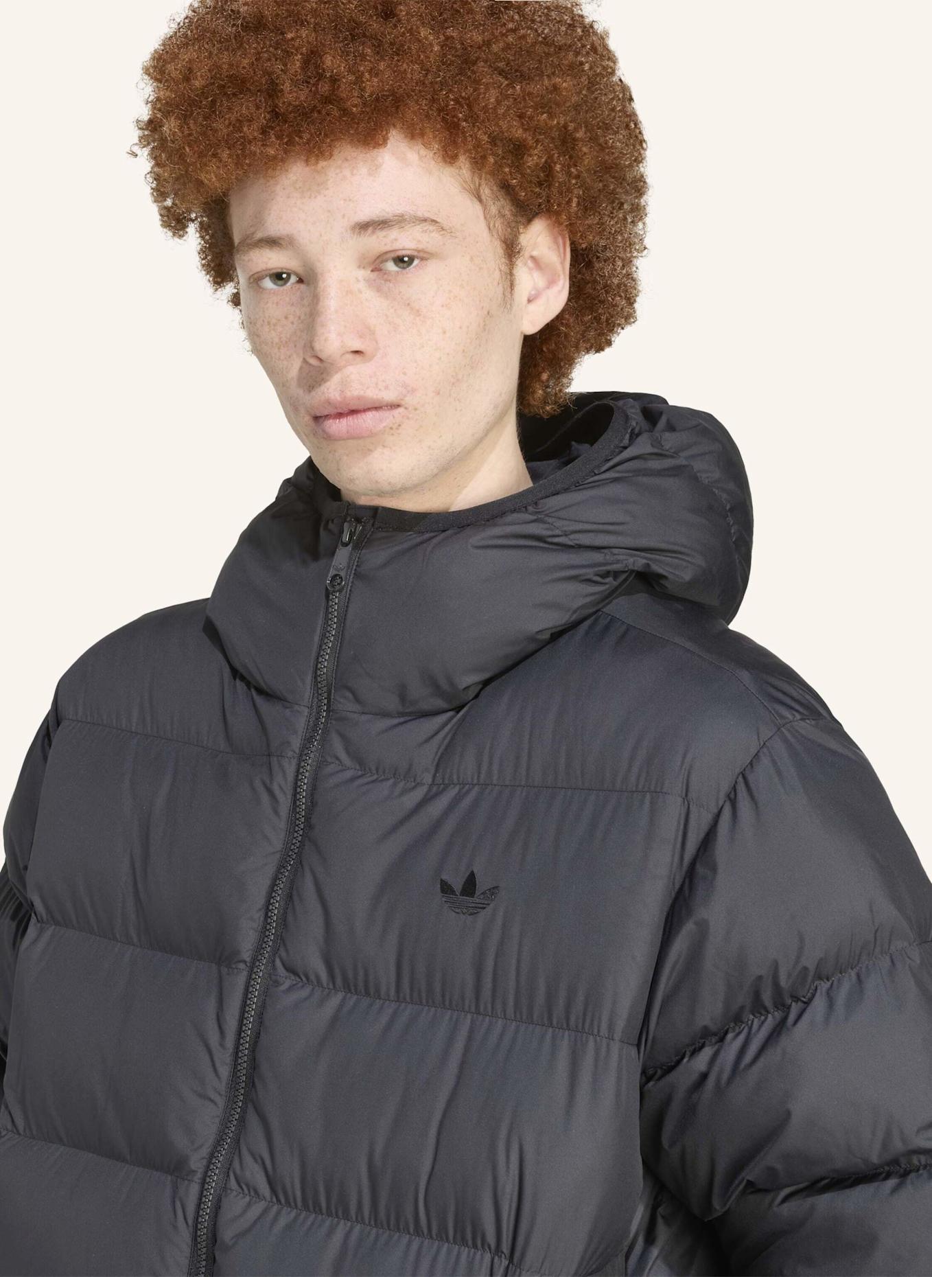 adidas Originals TONAL HOODED PUFFER JACKE: SCHWARZ