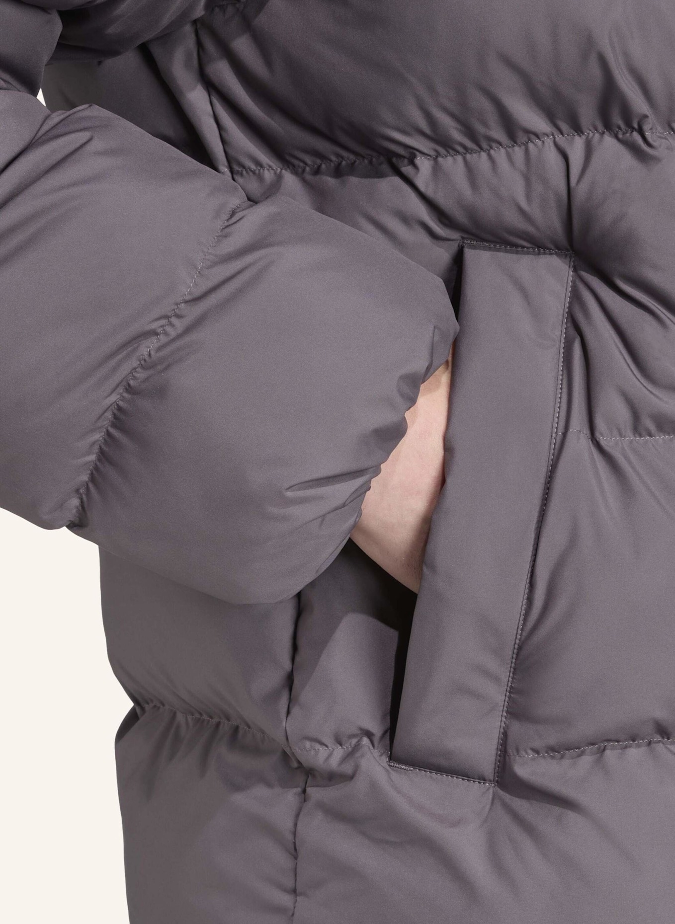 adidas Originals TONAL HOODED PUFFER JACKE: GRAU