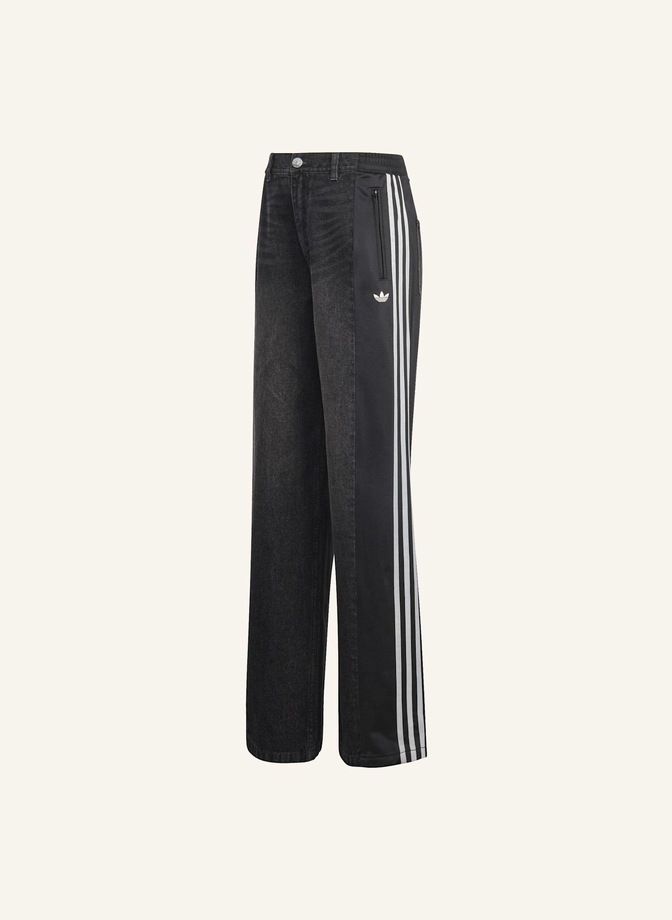 adidas Originals ADIDAS ORIGINALS ATHLETIC DEPT DENIM FIREBIRD HOSE: SCHWARZ