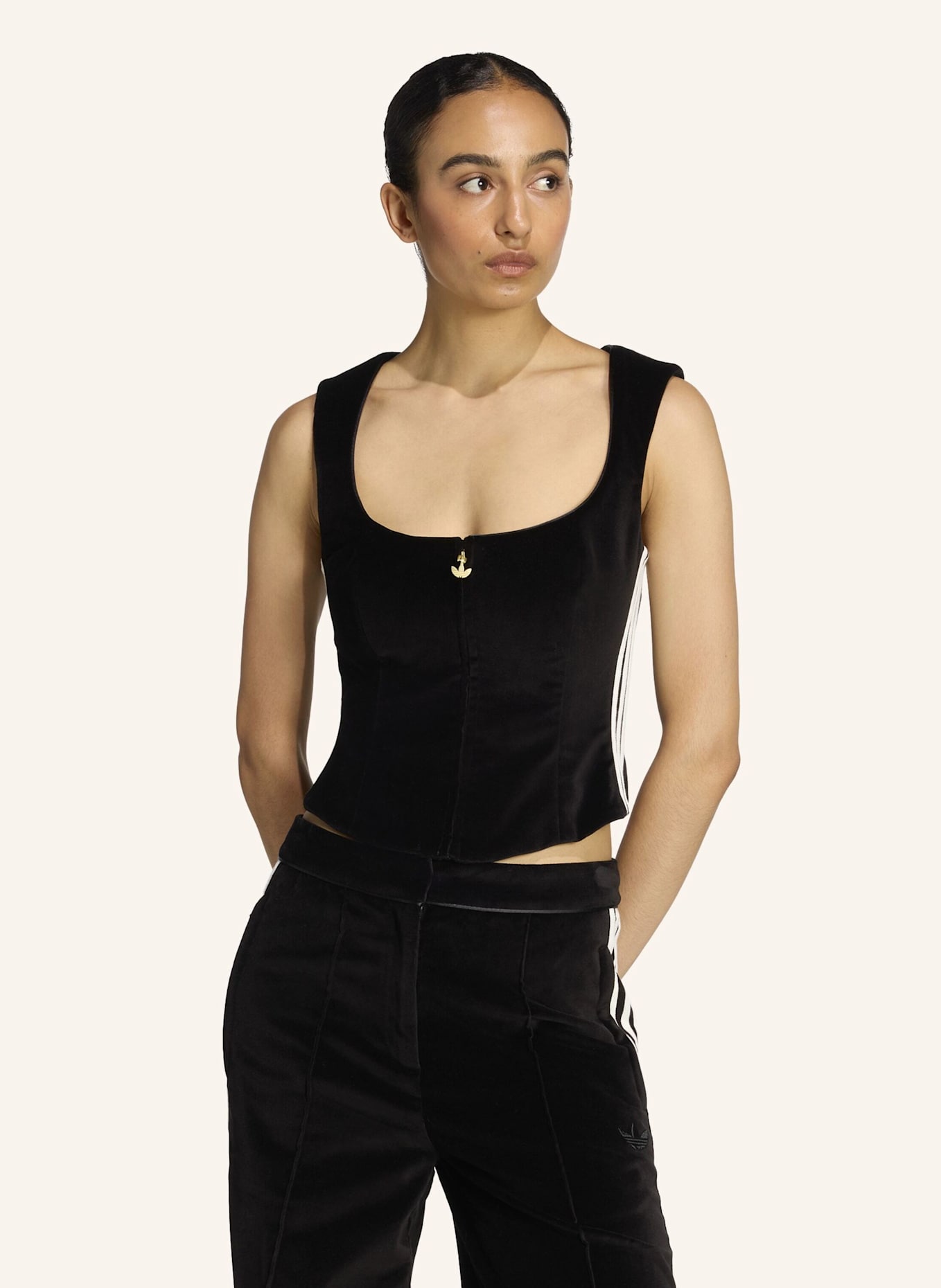 adidas Originals ADIDAS ORIGINALS SAMTKORSETT: SCHWARZ