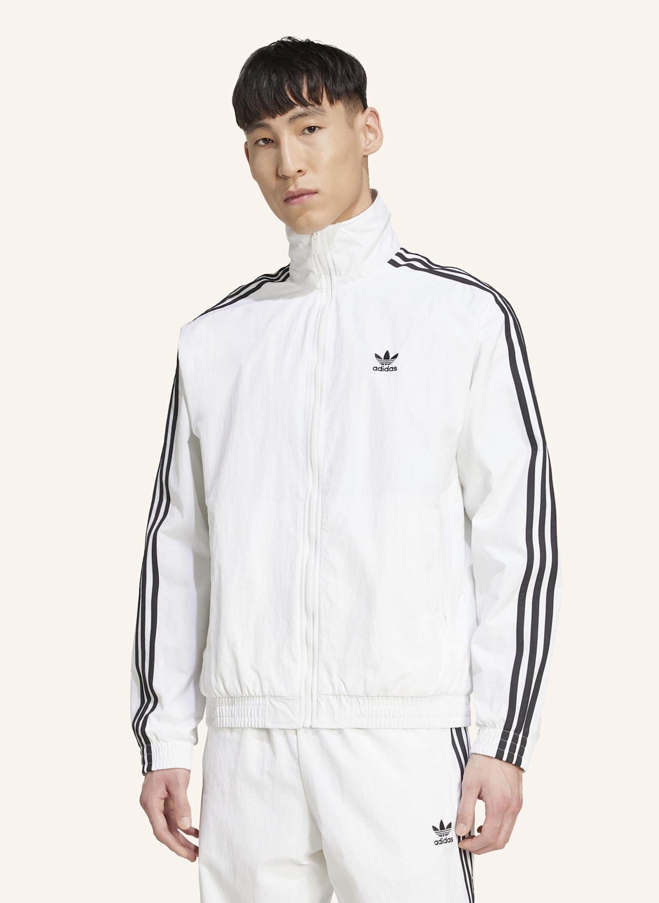 adidas Originals Trainingsjacke FIREBIRD: WEISS/ SCHWARZ