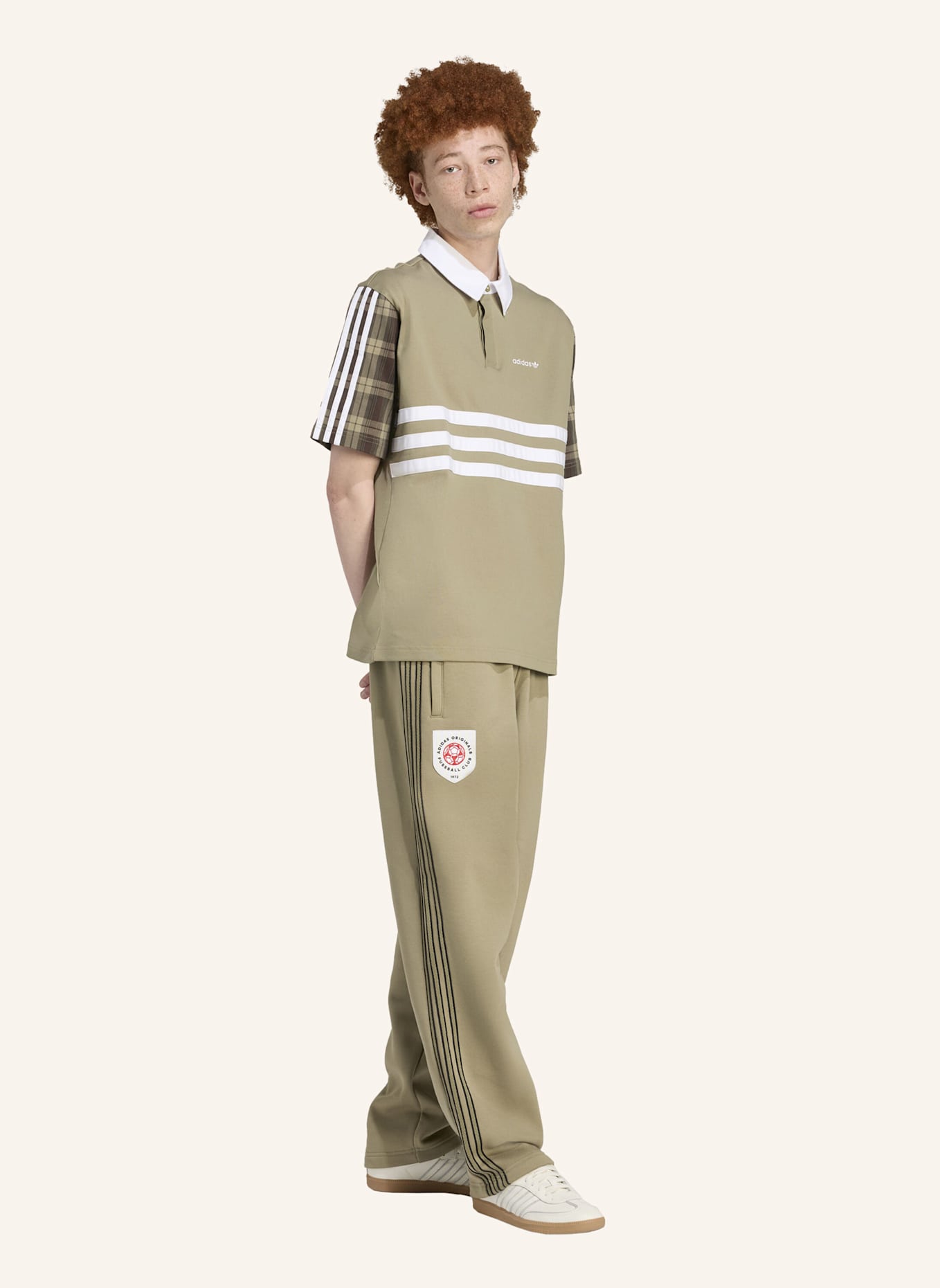 adidas Originals MESH STRIPE HOSE: GRÜN