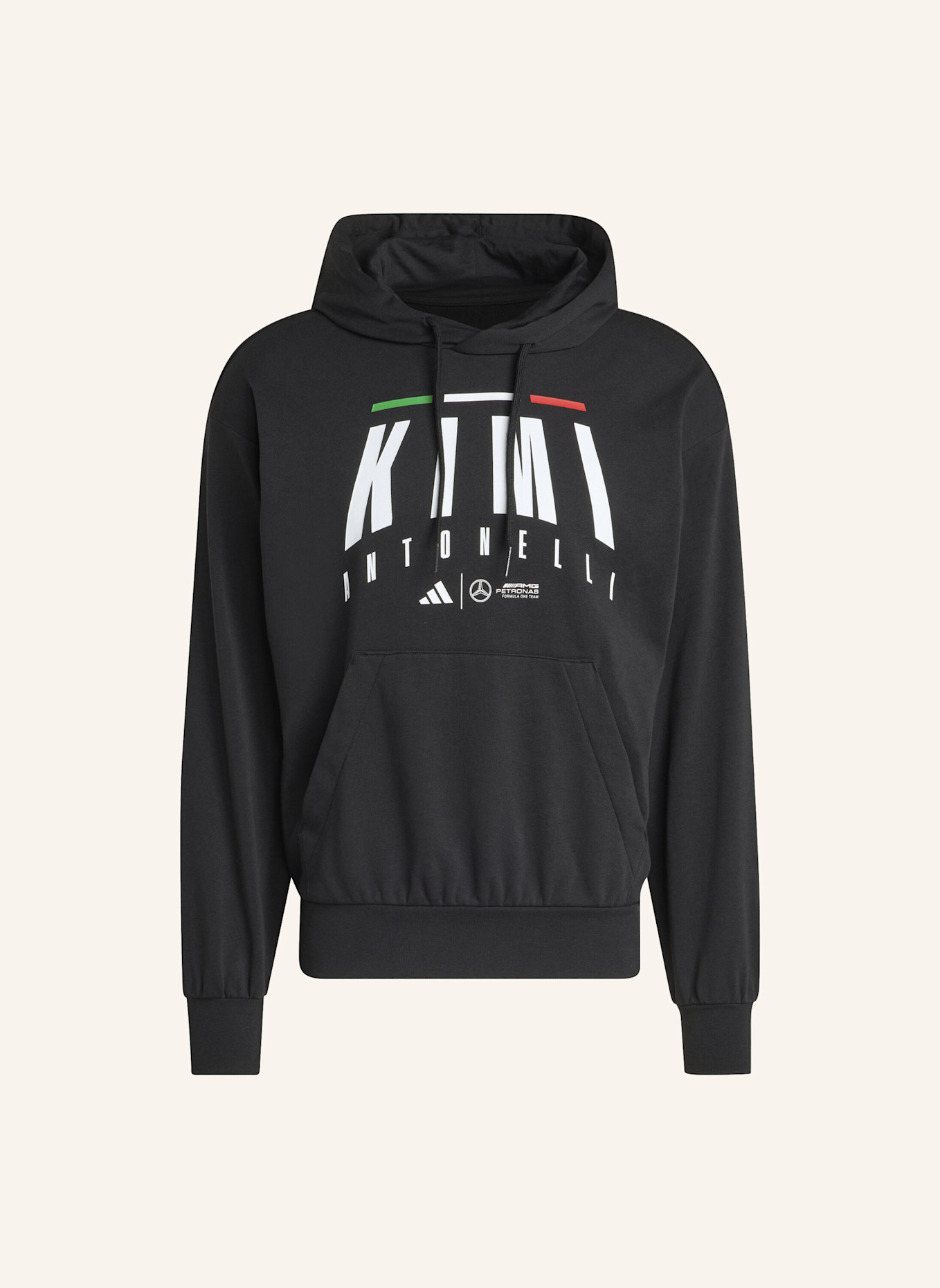 adidas MERCEDES - AMG PETRONAS FORMULA ONE TEAM KIMI ANTONELLI HOODIE: SCHWARZ