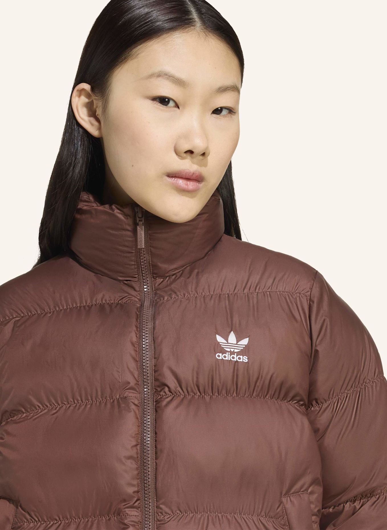 adidas Originals ADICOLOR SHORT PUFFER JACKE: BRAUN