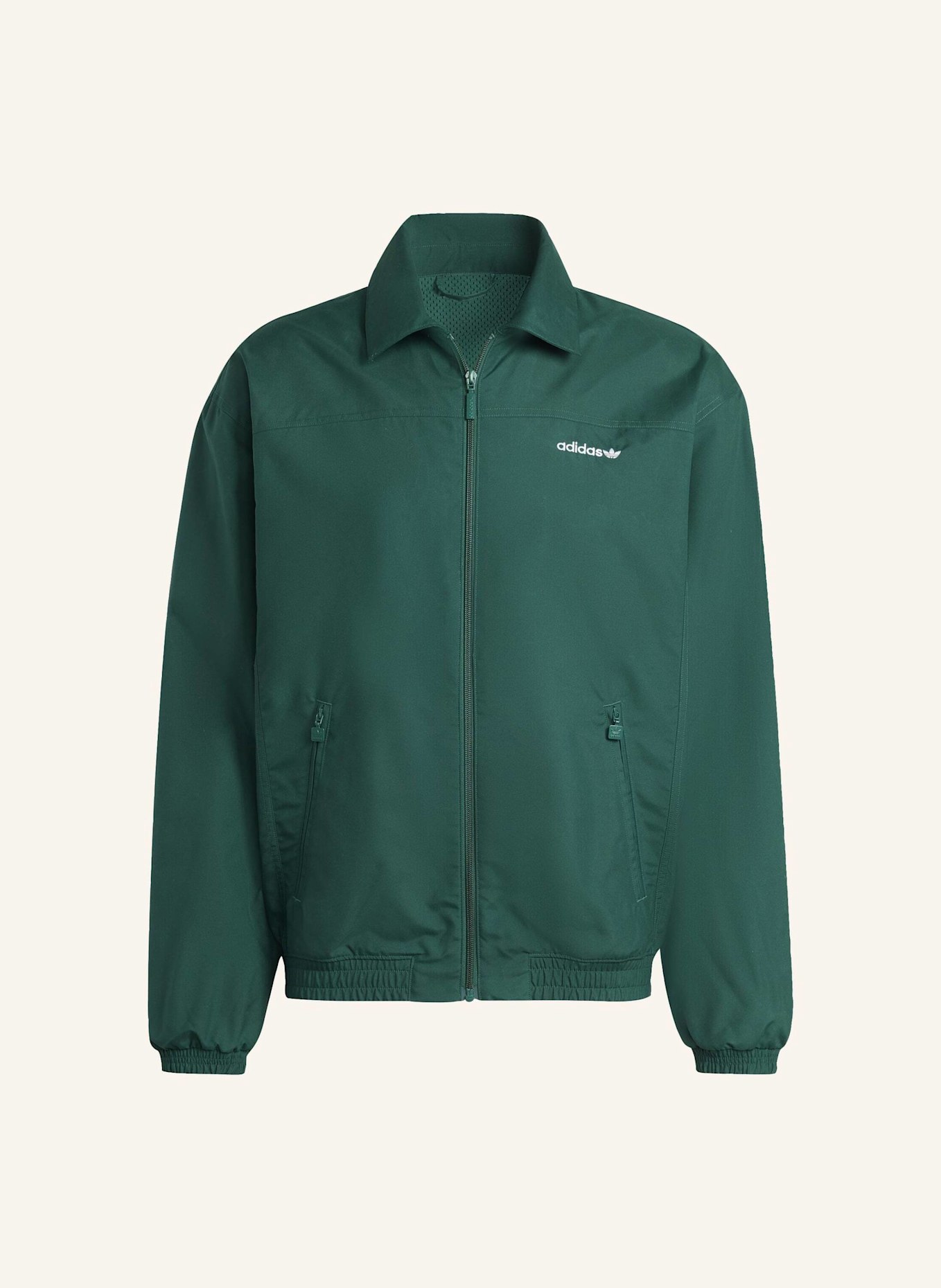 adidas Originals BRUSHED WOVEN TRAININGSJACKE: GRÜN