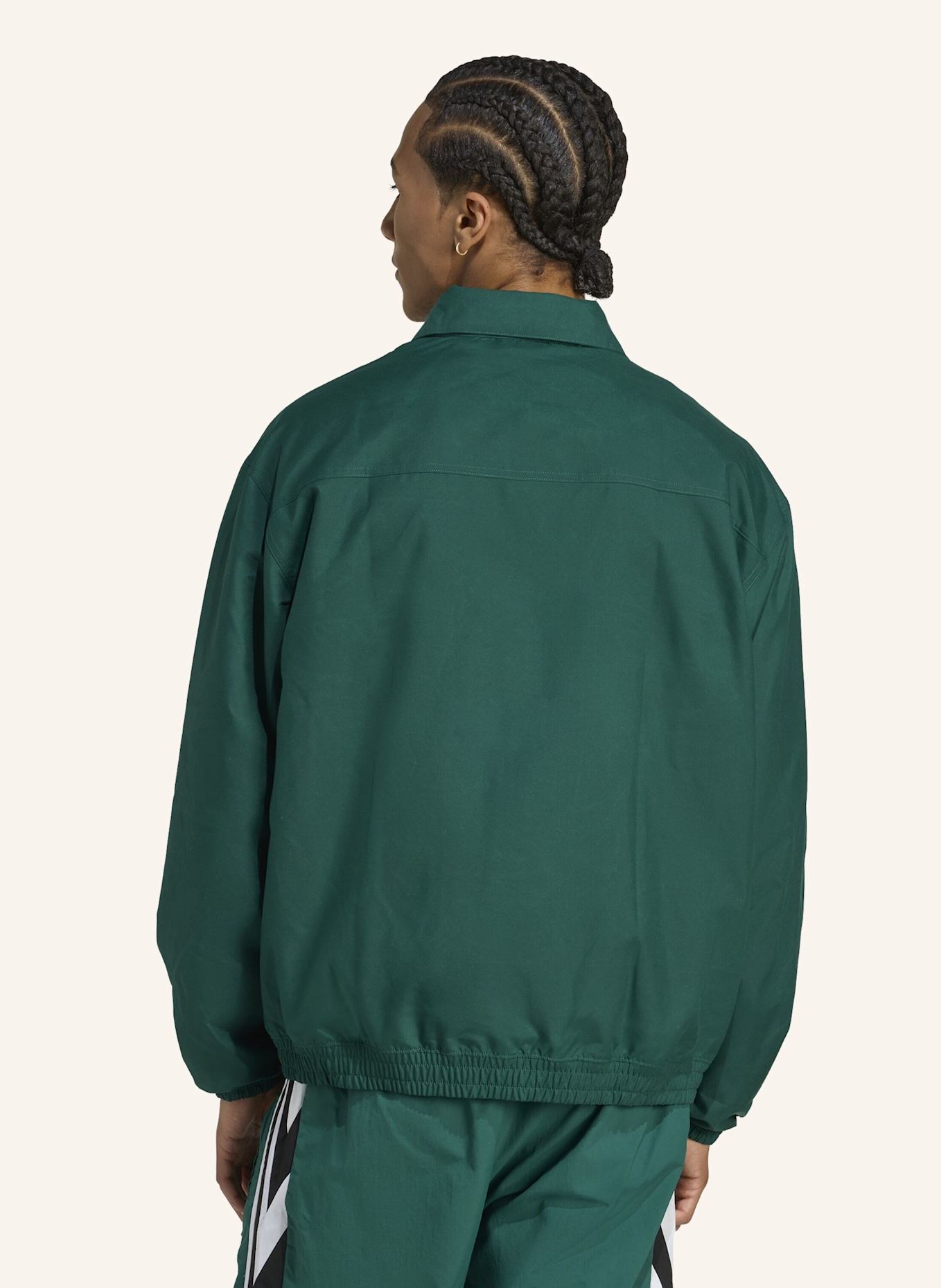 adidas Originals BRUSHED WOVEN TRAININGSJACKE: GRÜN