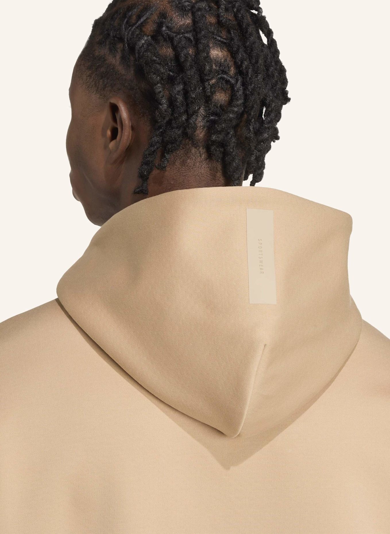 adidas Sweatjacke Z.N.E.: BEIGE/ BRAUN