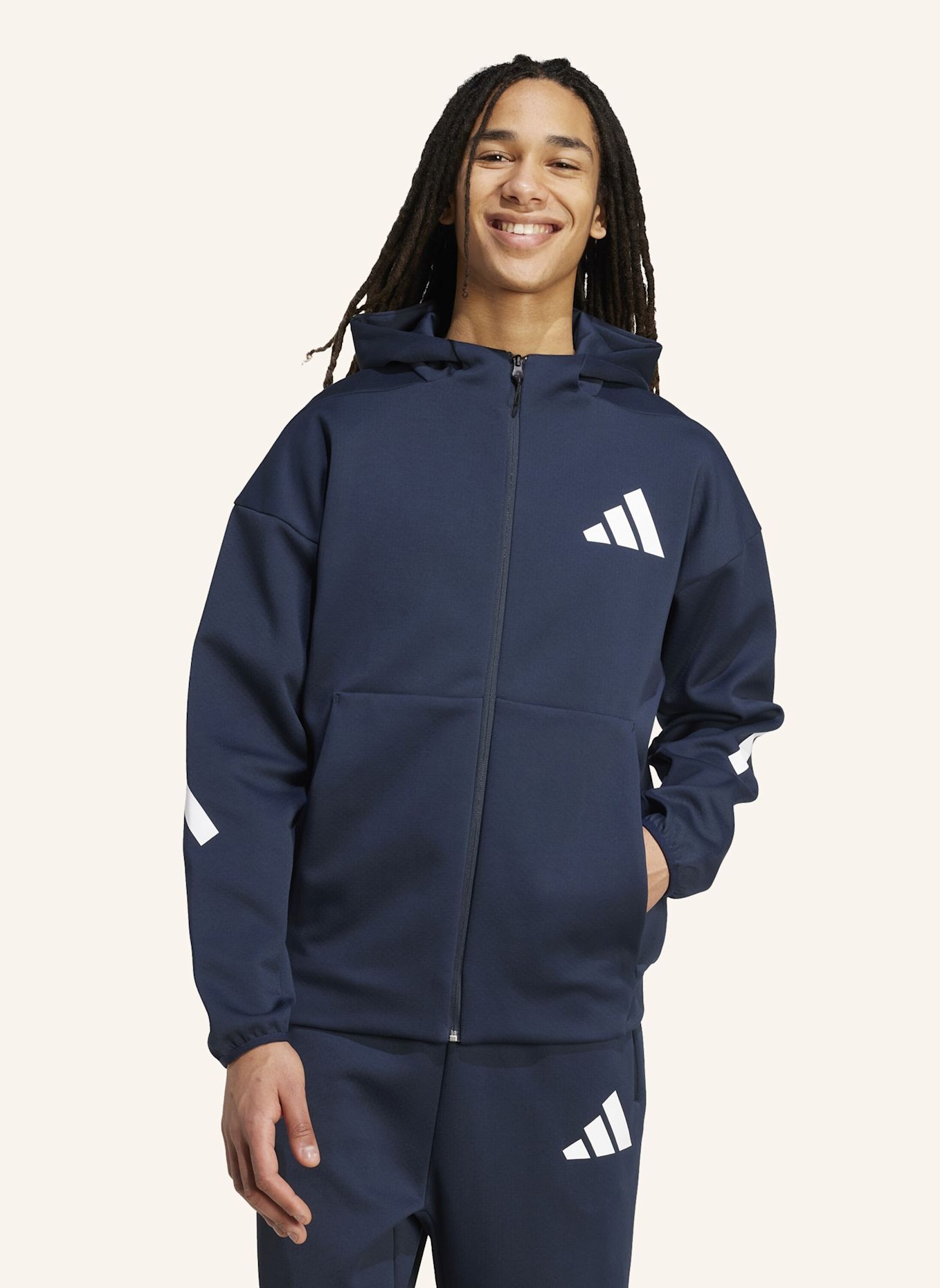 adidas Sweatjacke Z.N.E.: SCHWARZ