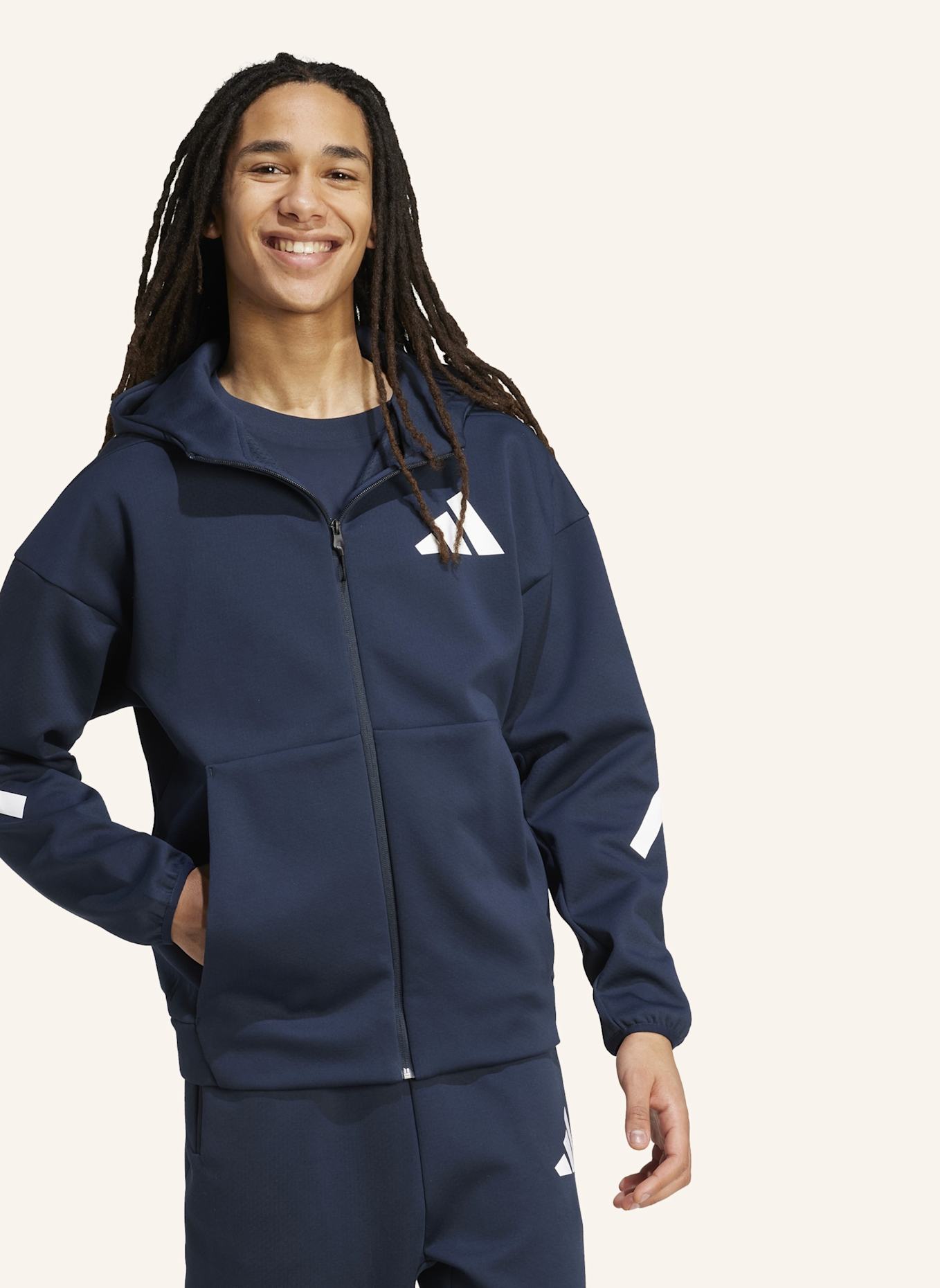 adidas Sweatjacke Z.N.E.: SCHWARZ