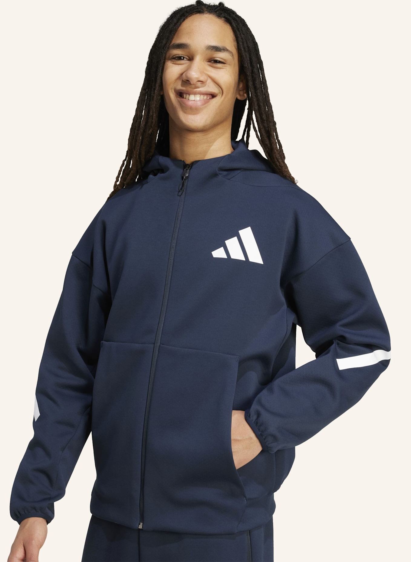 adidas Sweatjacke Z.N.E.: SCHWARZ