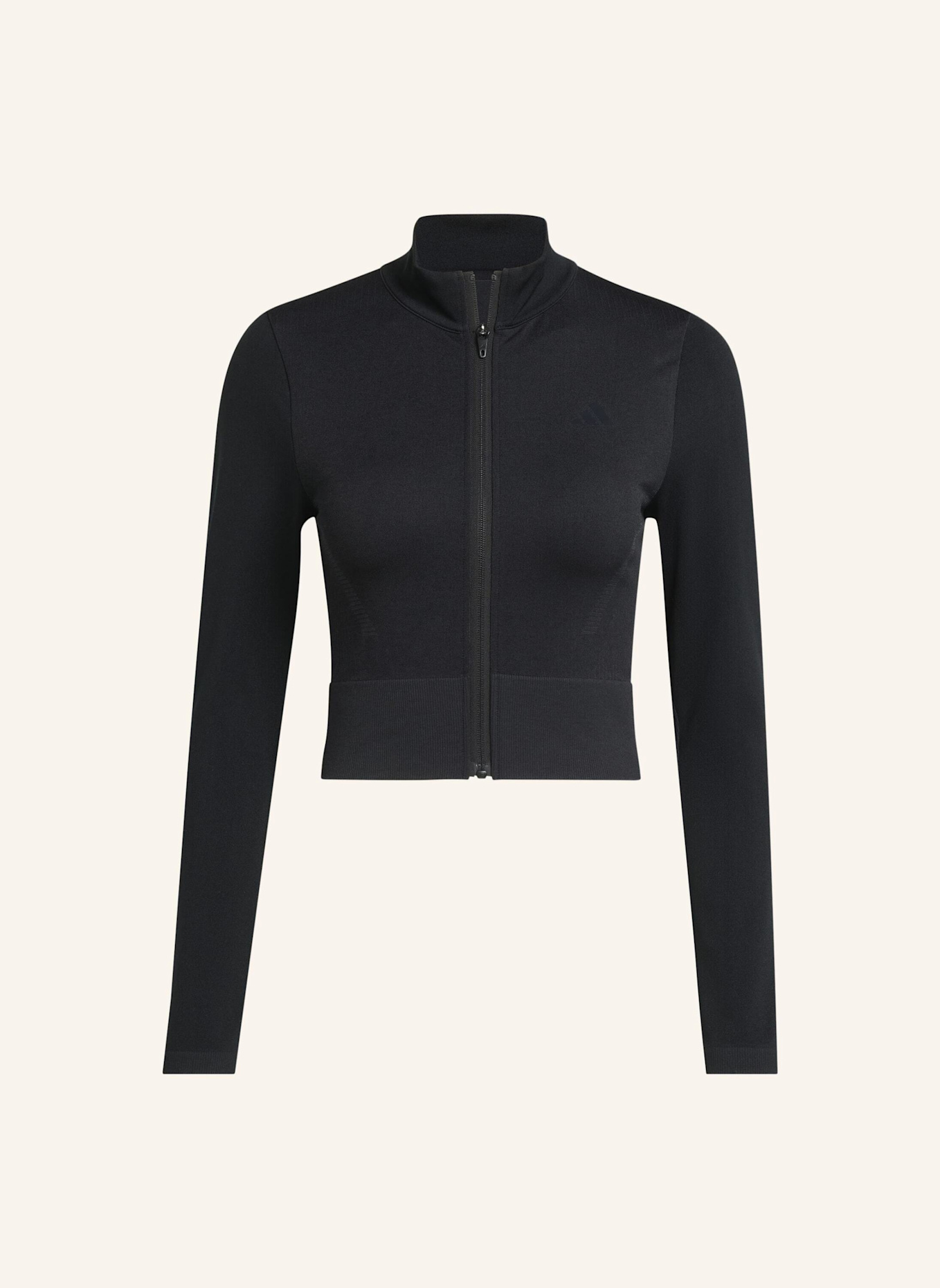 adidas WORKOUT ESSENTIALS STRICKJACKE MIT DURCHGEHENDEM REISSVERSCHLUSS: SCHWARZ