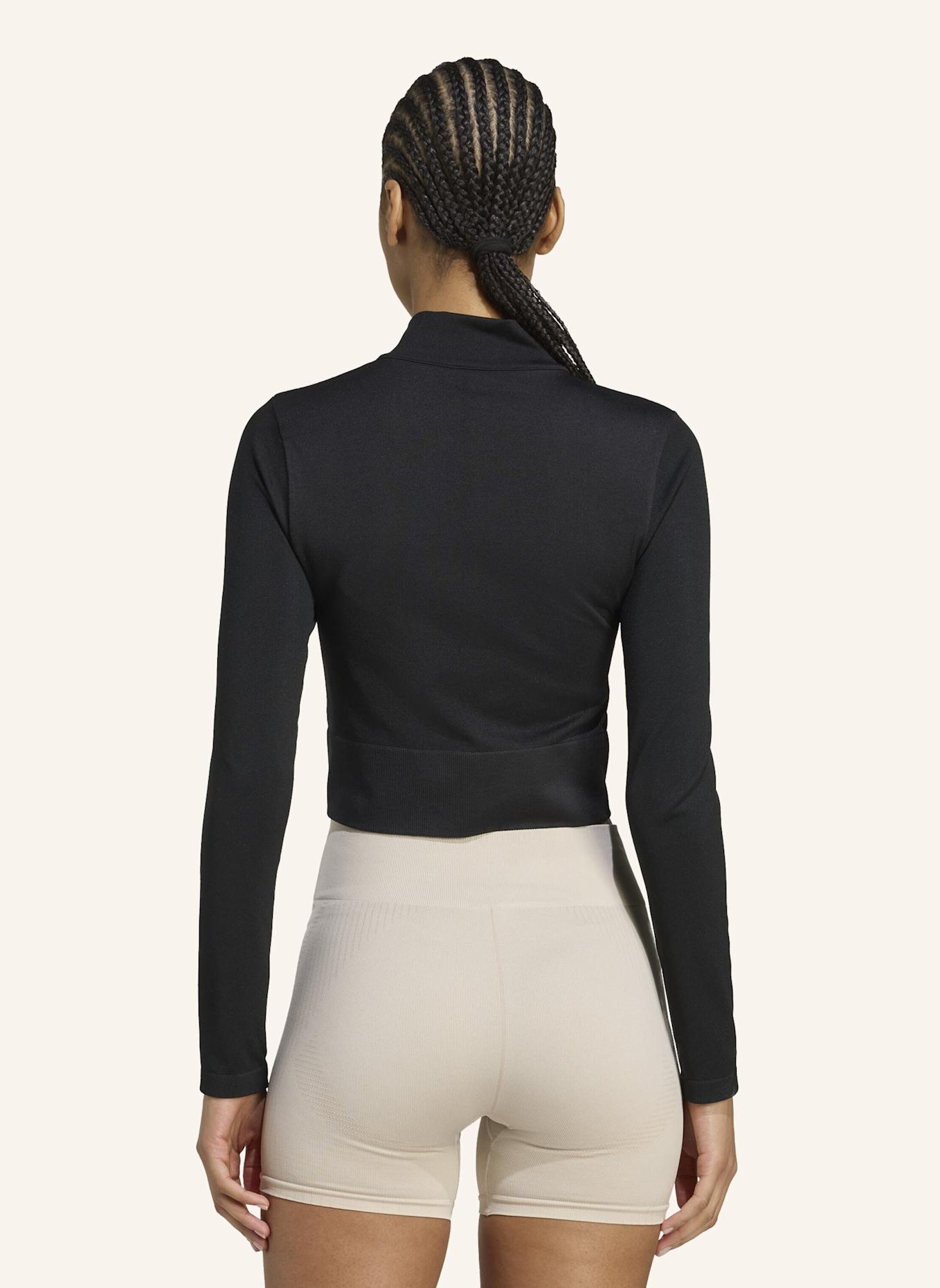 adidas WORKOUT ESSENTIALS STRICKJACKE MIT DURCHGEHENDEM REISSVERSCHLUSS: SCHWARZ