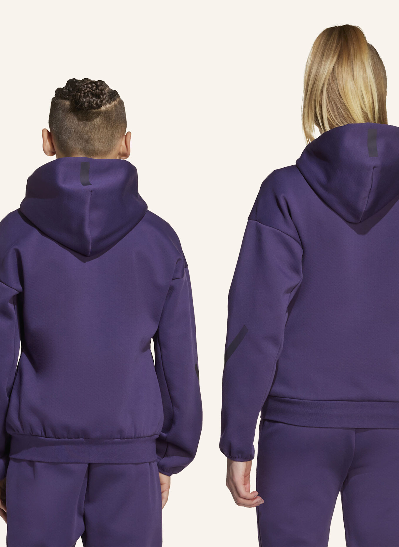 adidas Sweatjacke Z.N.E. FULL ZIP: LILA/ SCHWARZ