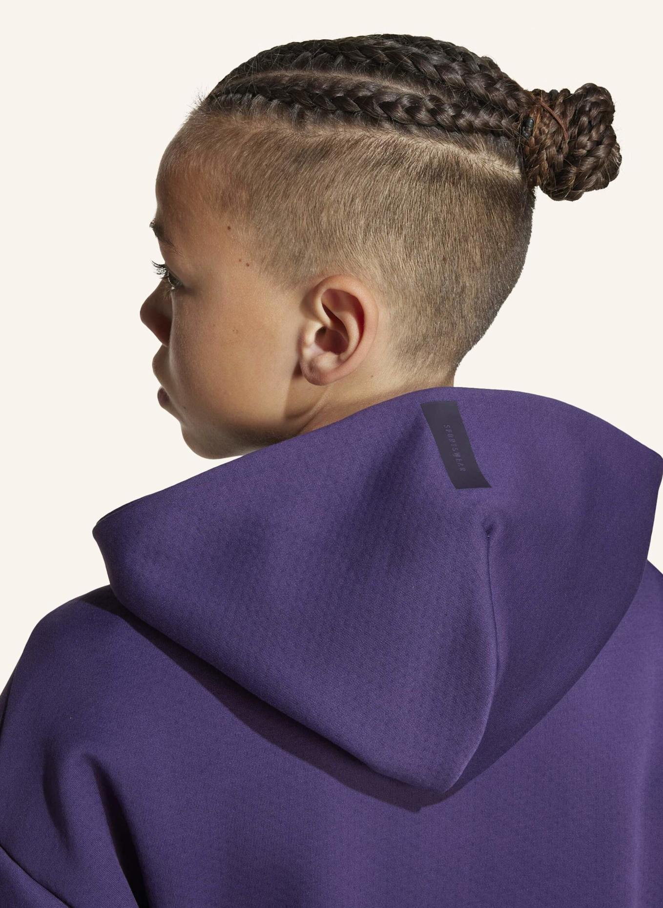 adidas Sweatjacke Z.N.E. FULL ZIP: LILA/ SCHWARZ