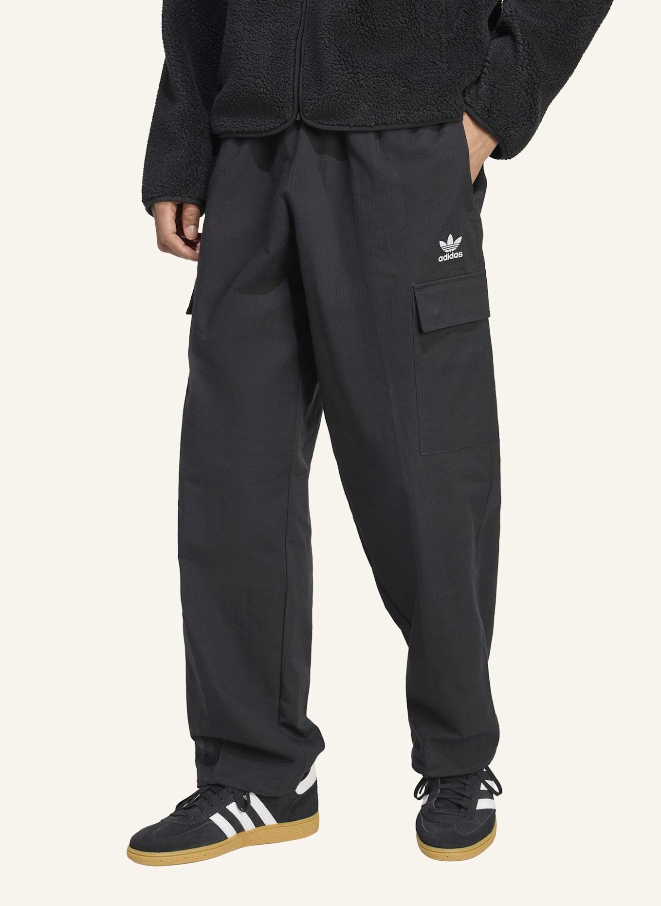 adidas Originals TREFOIL ESSENTIALS WOVEN: SCHWARZ/ WEISS