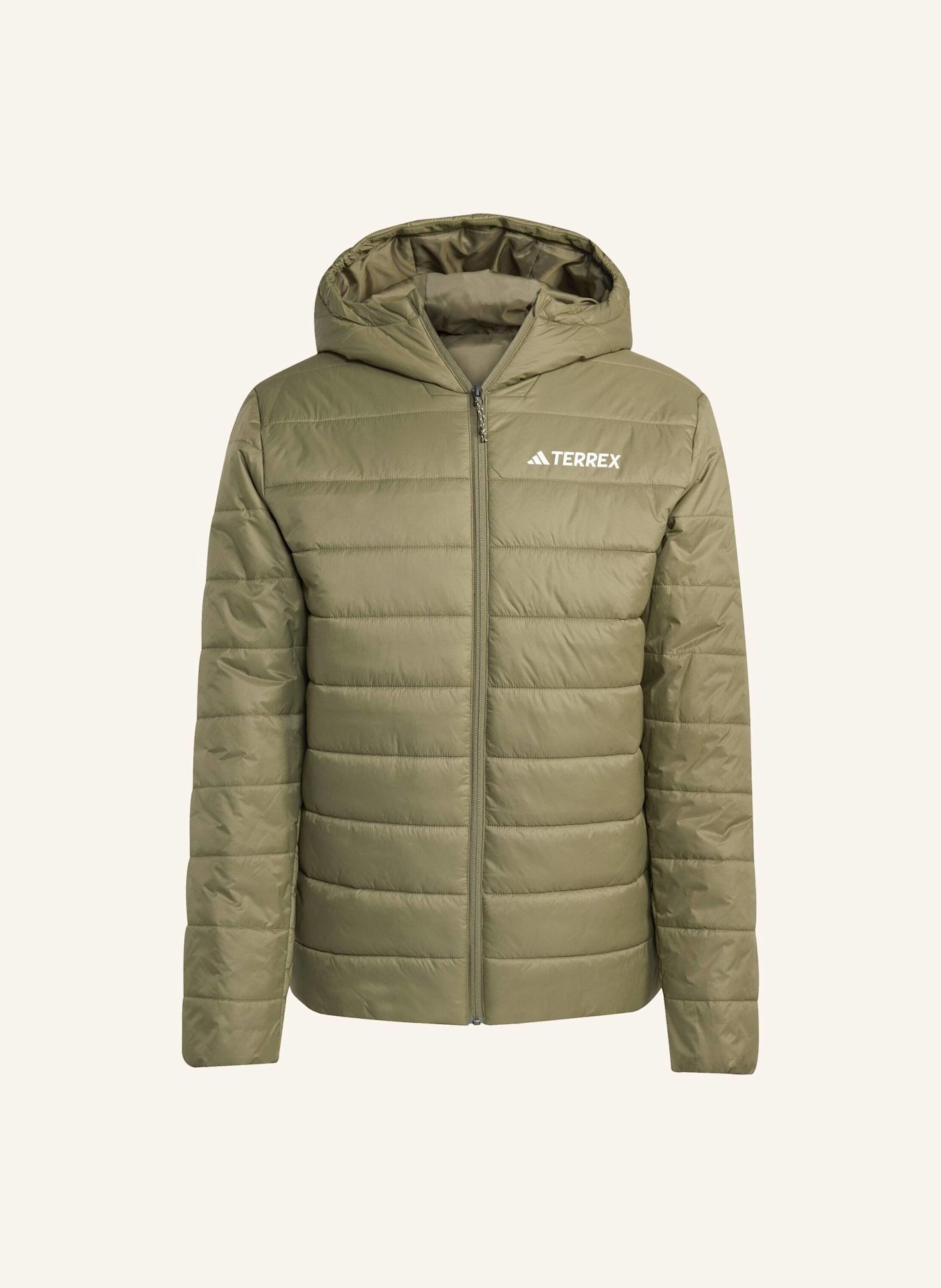 adidas TERREX TERREX MULTI ESSENTIALS CLIMAWARM ISOLIERTE KAPUZENJACKE: GRÜN