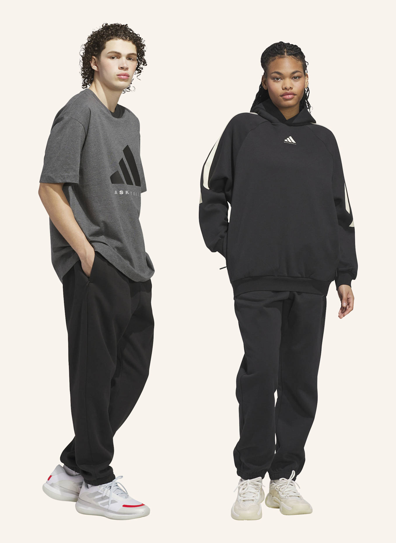 adidas ADIDAS BASKETBALL JOGGINGHOSE – GENDERNEUTRAL: SCHWARZ