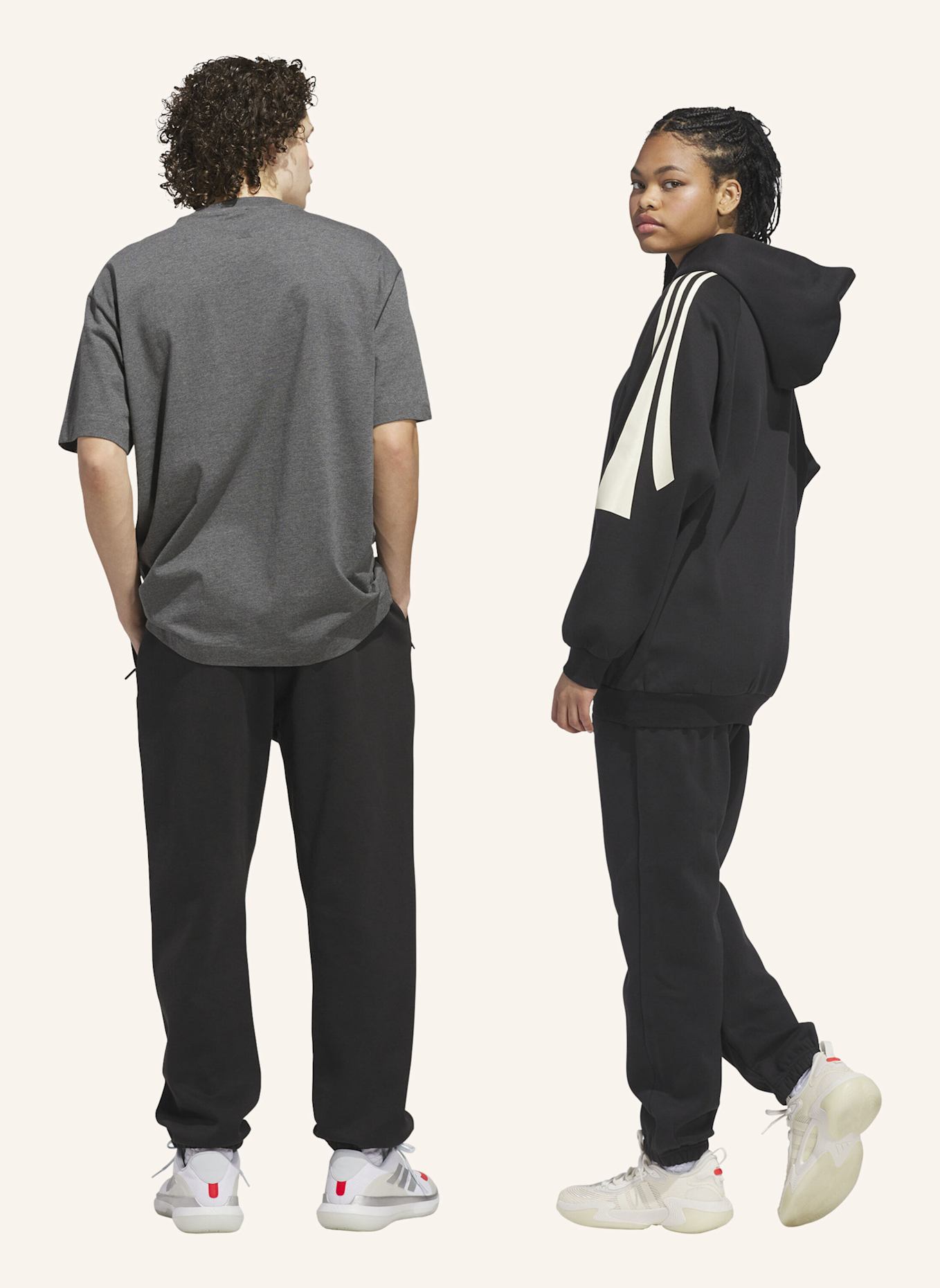 adidas ADIDAS BASKETBALL JOGGINGHOSE – GENDERNEUTRAL: SCHWARZ