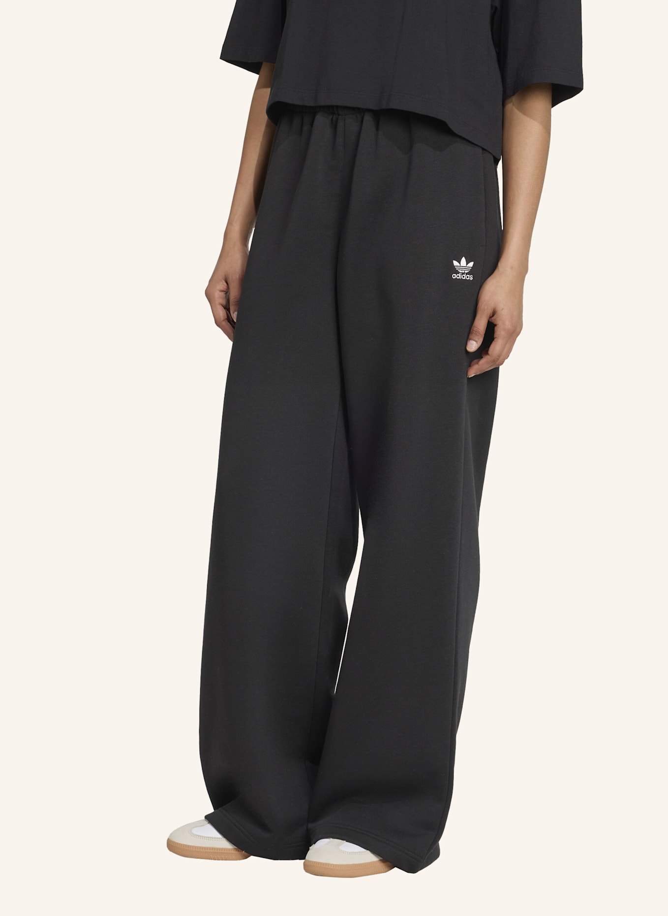 adidas Originals ESSENTIALS WIDE LEG HOSE: SCHWARZ