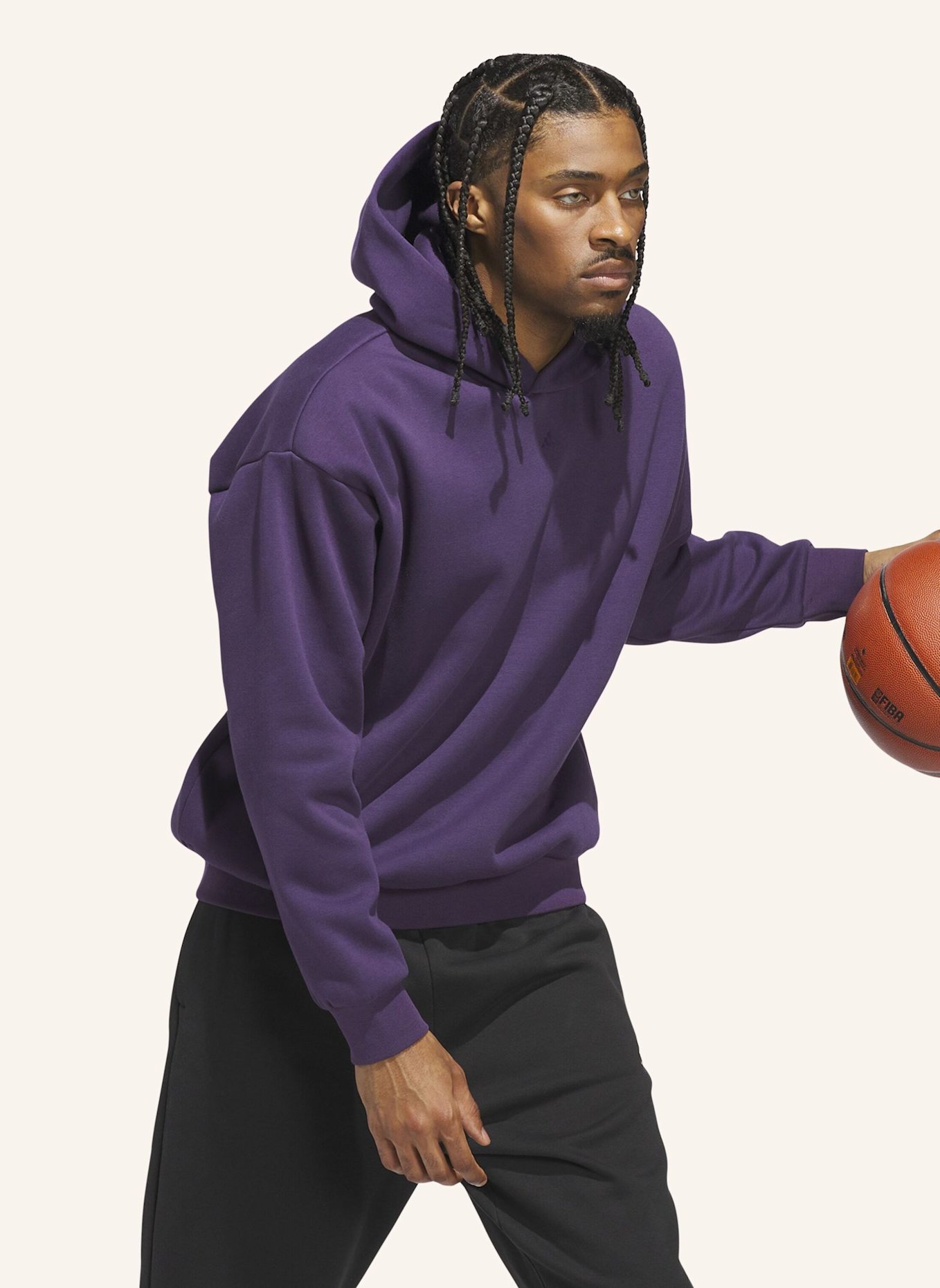 adidas ADIDAS BASKETBALL HOODIE – GENDERNEUTRAL: LILA