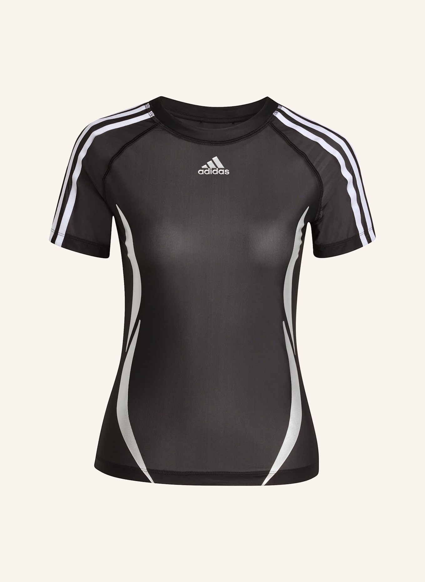 adidas Originals ADILENIUM SAISON 4 TEAMGEIST TIGHT SHEER T-SHIRT: SCHWARZ