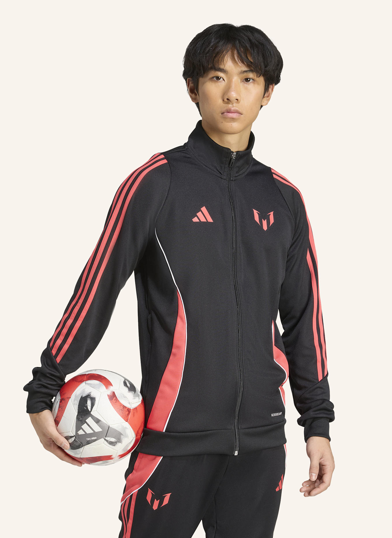 adidas MESSI JACKE: SCHWARZ