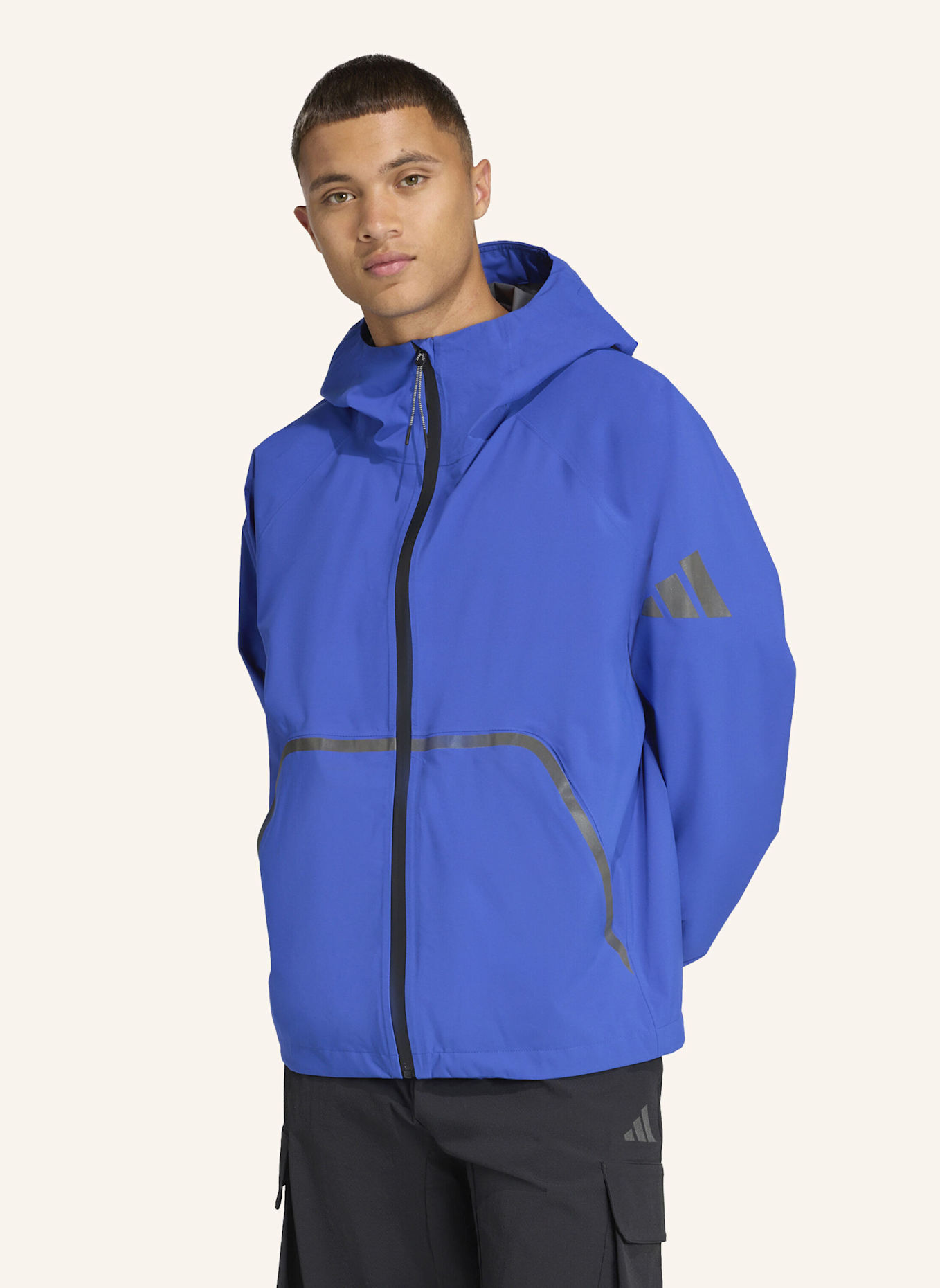 adidas MYSHELTER CLIMAPROOF REGENJACKE: BLAU