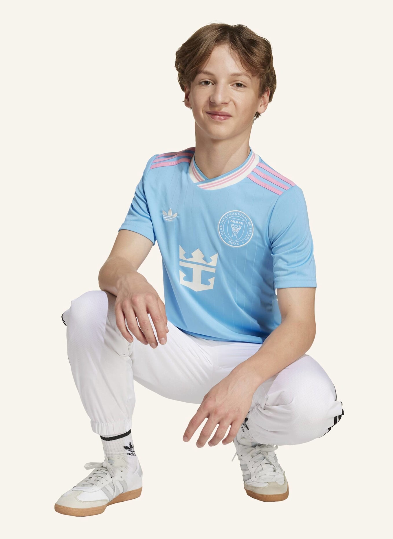 adidas INTER MIAMI CF 25/26 AUSWEICHTRIKOT FÜR KINDER: BLAU