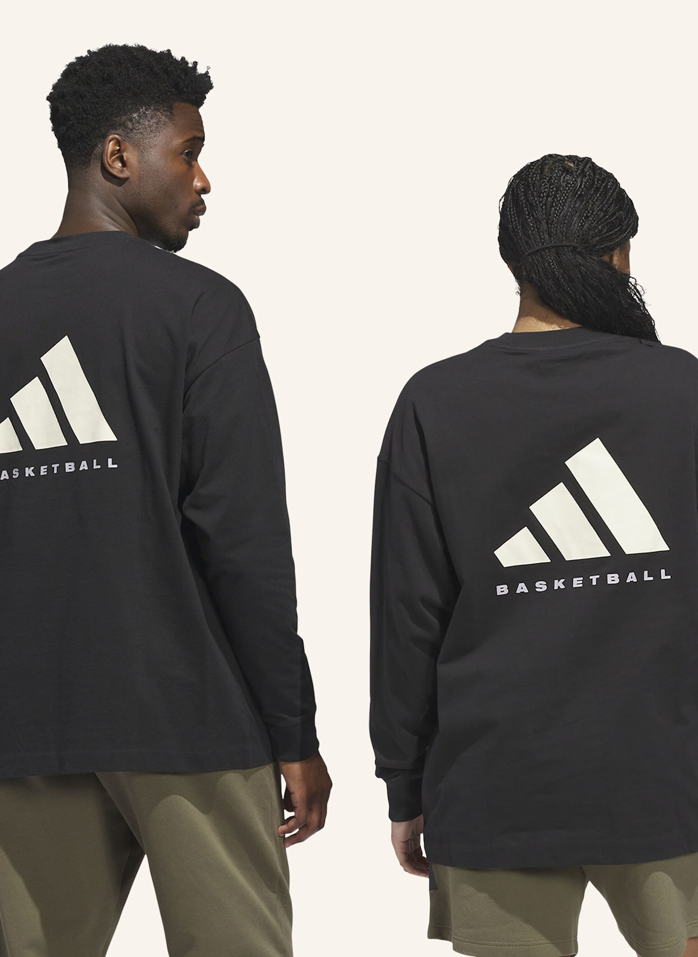 adidas ADIDAS BASKETBALL LONGSLEEVE – GENDERNEUTRAL: SCHWARZ