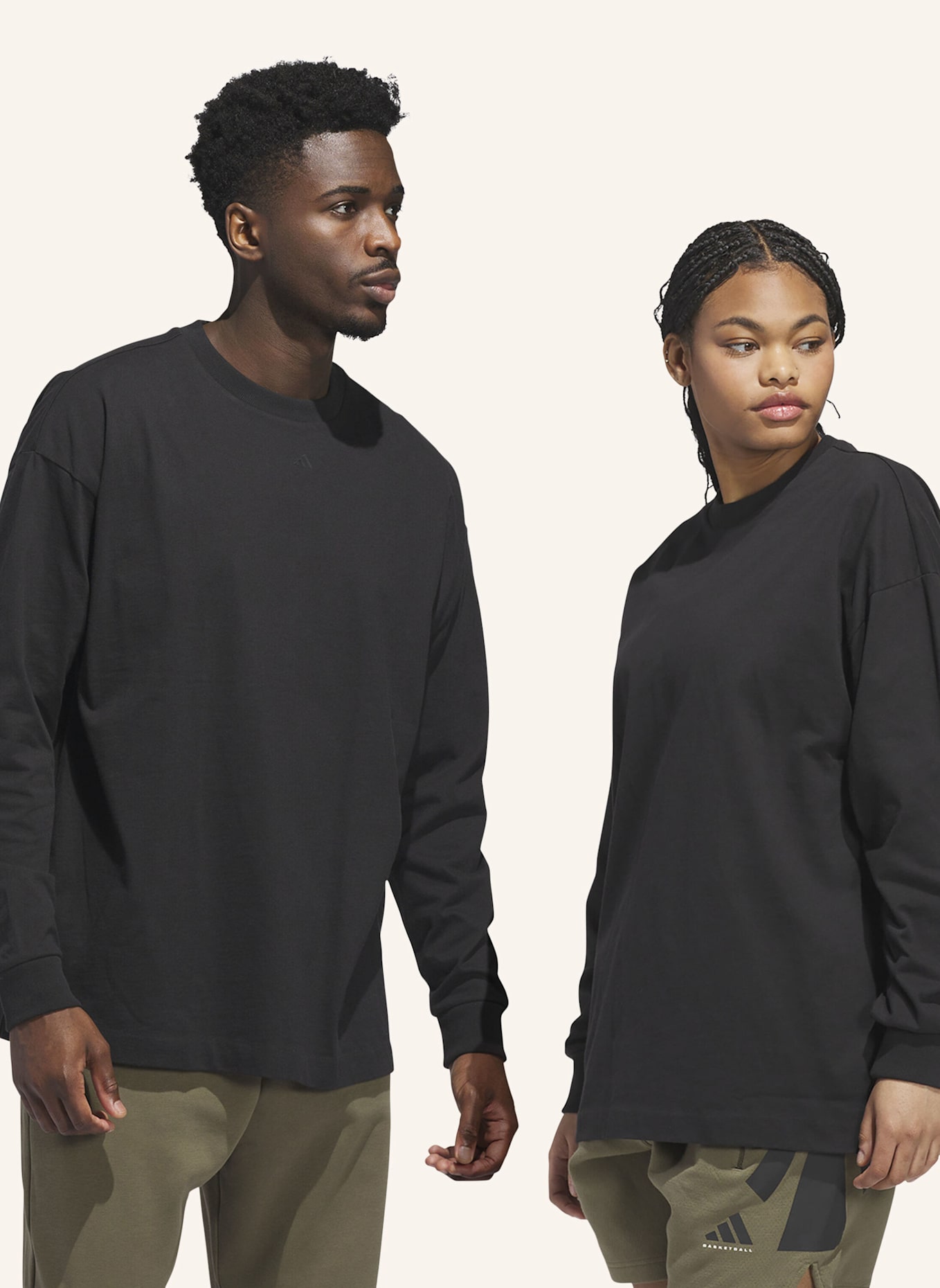 adidas ADIDAS BASKETBALL LONGSLEEVE – GENDERNEUTRAL: SCHWARZ