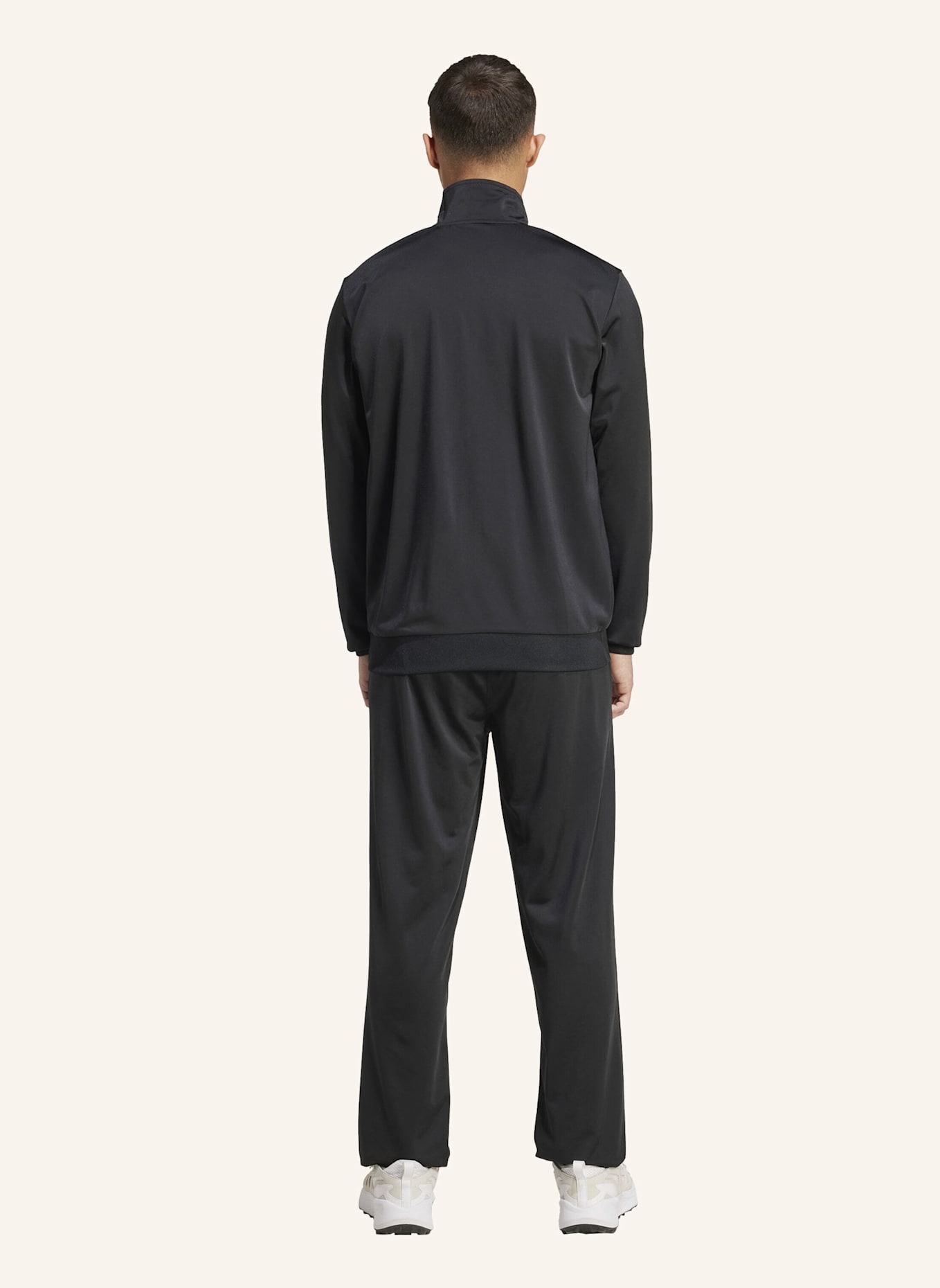 adidas ADIDAS LINEAR TRAININGSANZUG: SCHWARZ/ SILBER