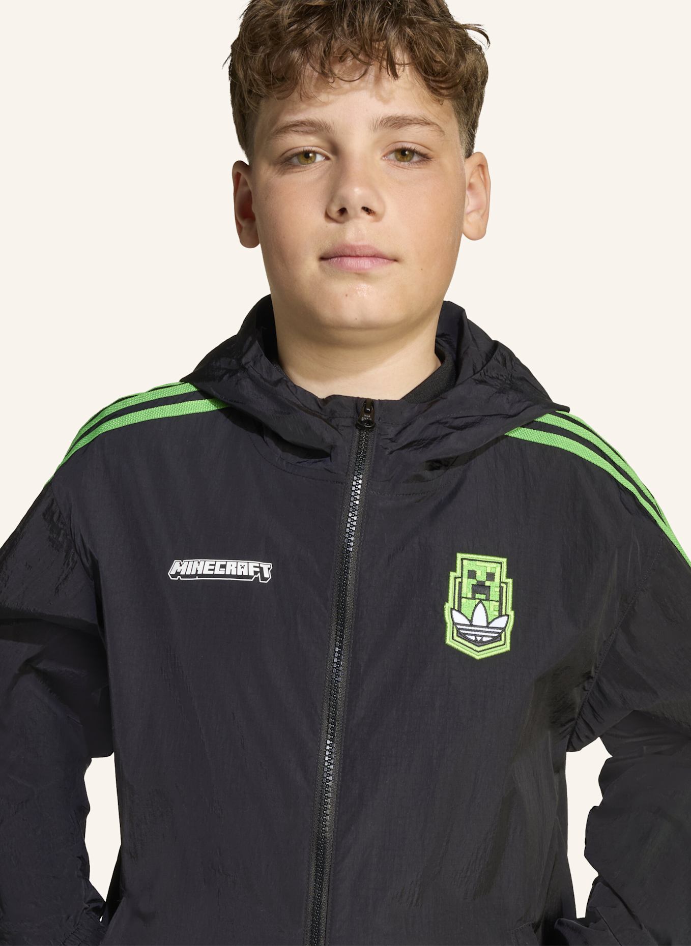 adidas Originals ADIDAS ORIGINALS X MINECRAFT WINDBREAKER KIDS: SCHWARZ